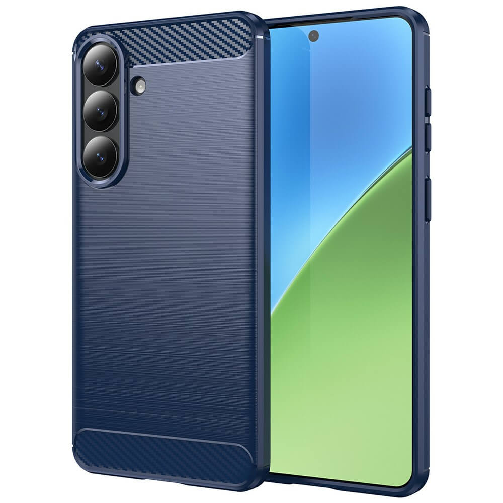 Galaxy S26+ Plus - Cover in look metallo carbonio