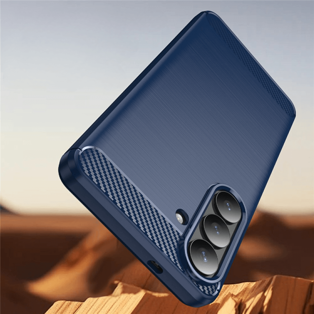 Galaxy S26+ Plus - Cover in look metallo carbonio