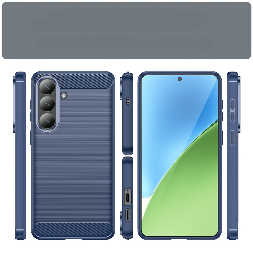 Galaxy S26+ Plus - Cover in look metallo carbonio