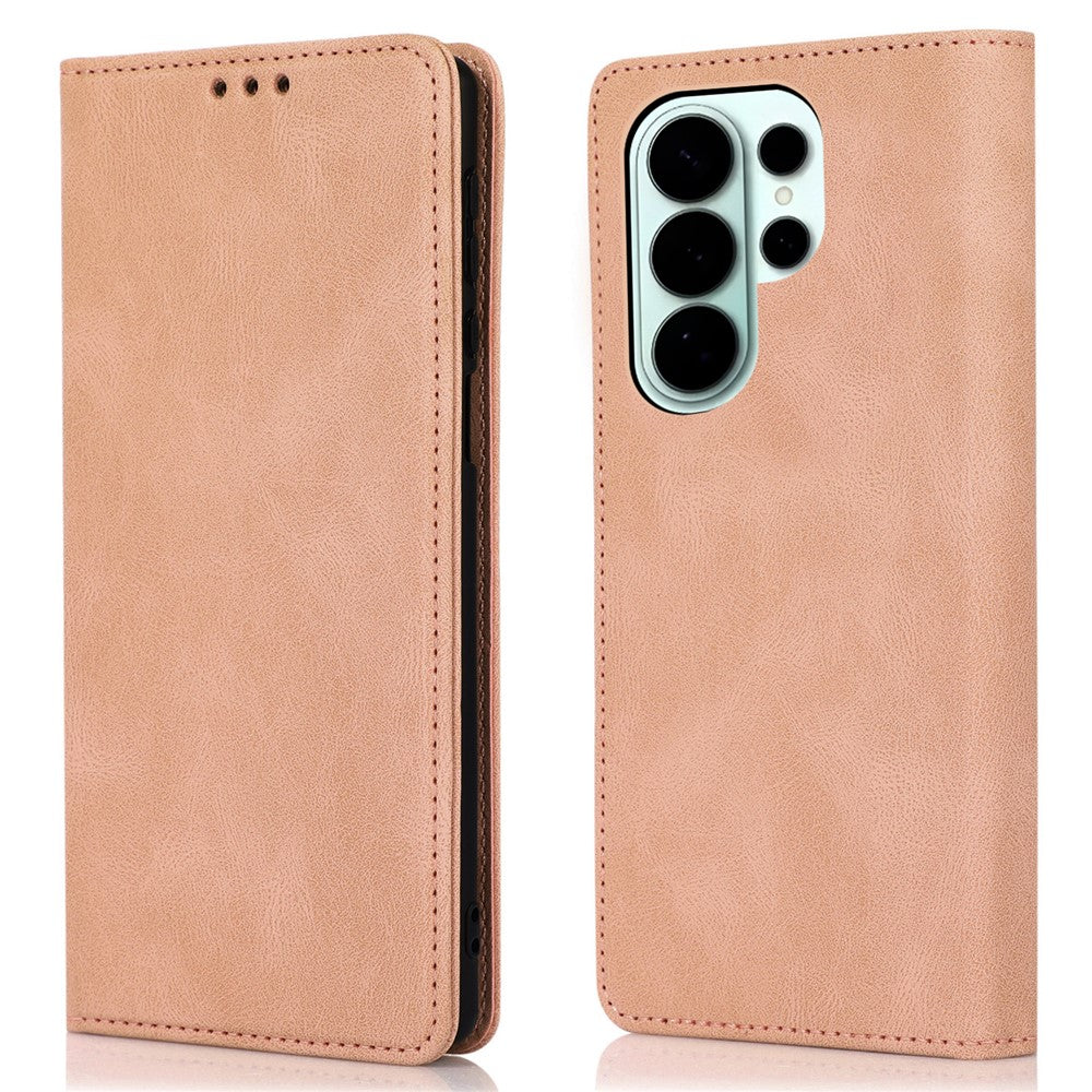 Galaxy S26 Ultra - Flip Case Hülle in Wildleder Optik