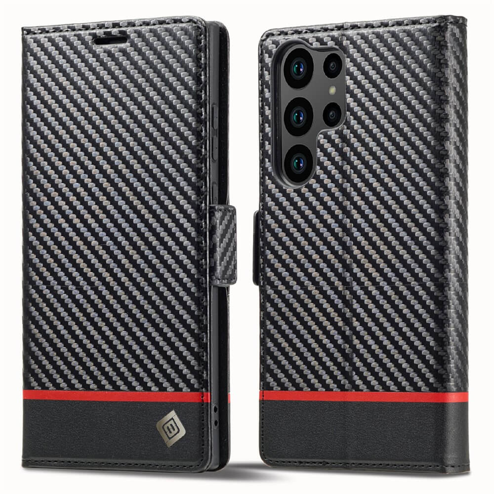 Galaxy S26 Ultra - LC.IMEEKE Custodia Carbon Fiber