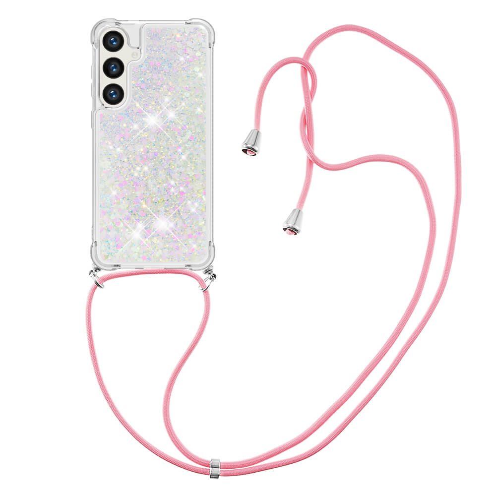 Galaxy S26+ Plus - Custodia glitterata con cordino