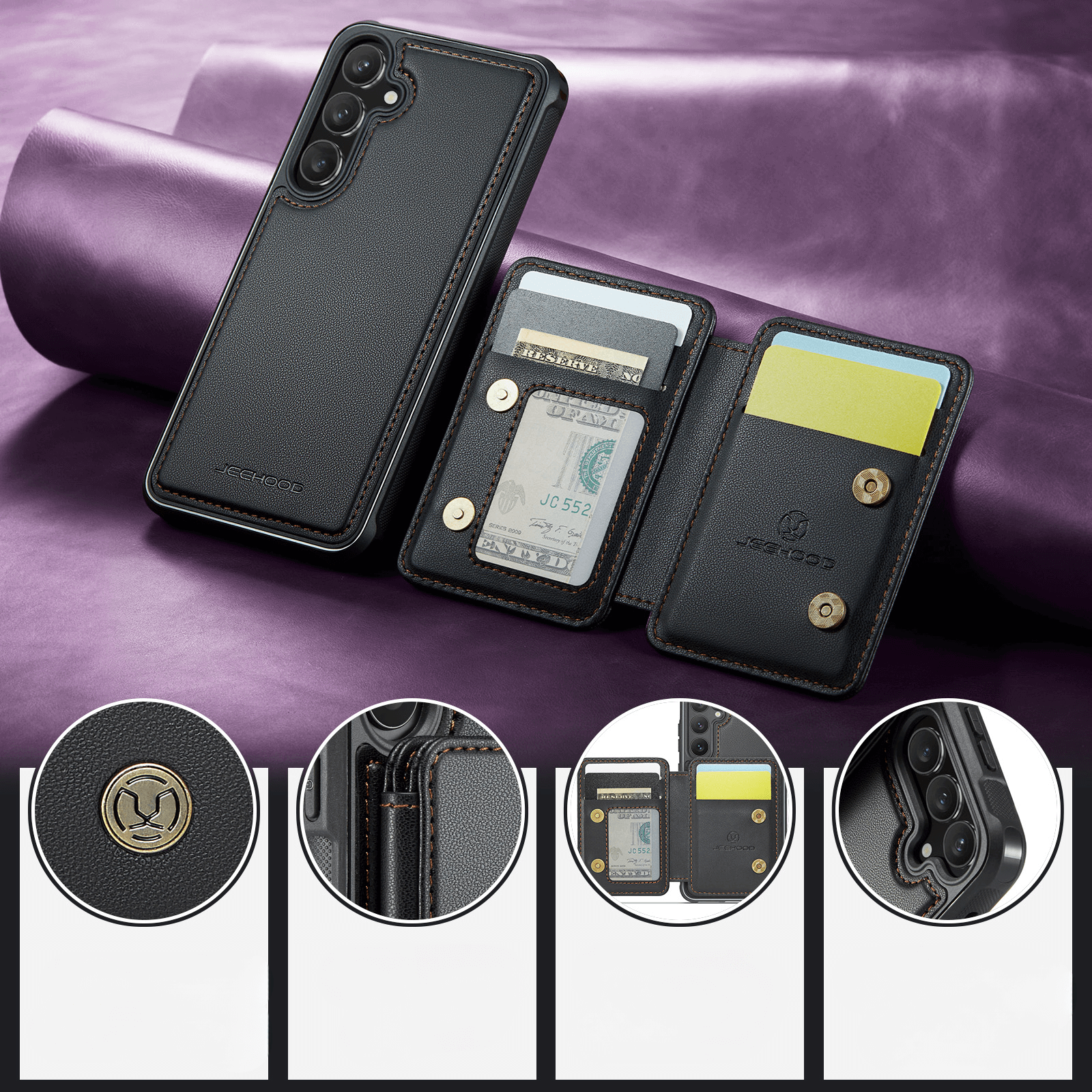 Galaxy S26+ Plus - 2-in-1 Backcover mit Kreditkarten-Etui