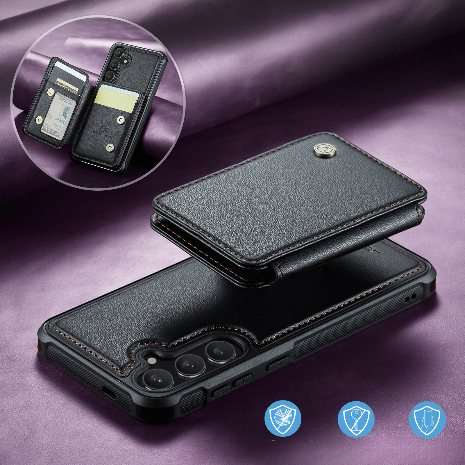 Galaxy S26+ Plus - 2-in-1 Backcover mit Kreditkarten-Etui