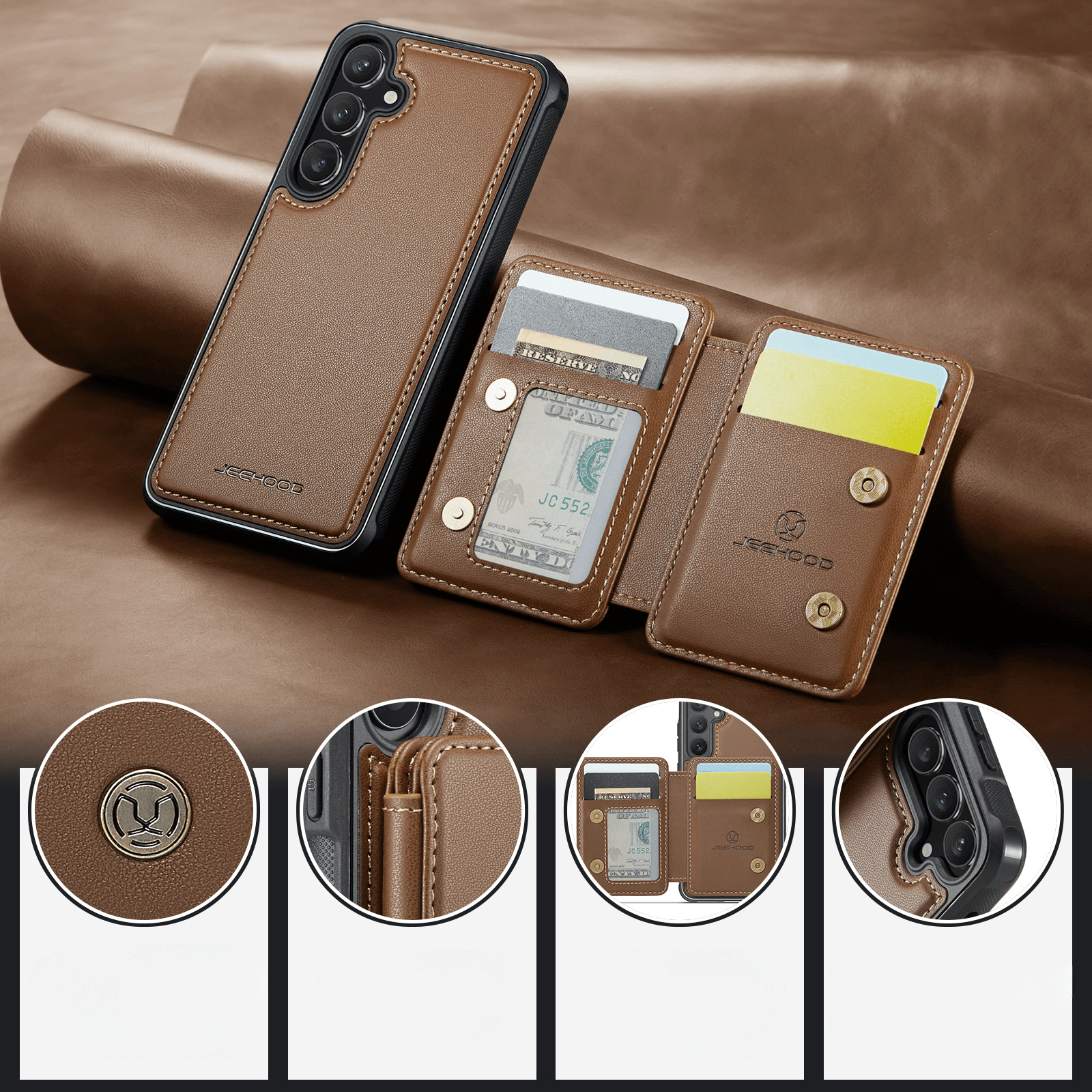 Galaxy S26+ Plus - 2-in-1 Backcover mit Kreditkarten-Etui