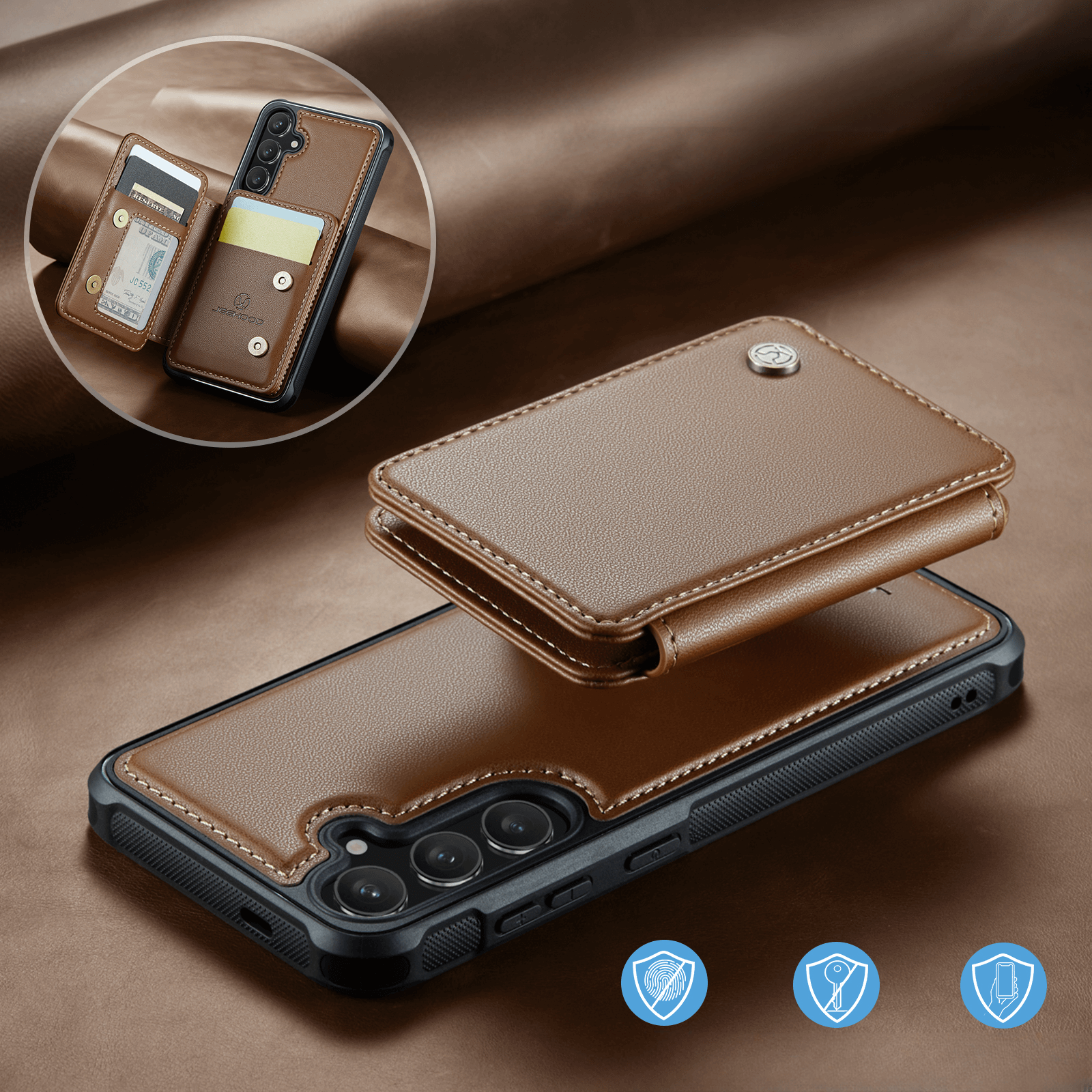 Galaxy S26+ Plus - 2-in-1 Backcover mit Kreditkarten-Etui