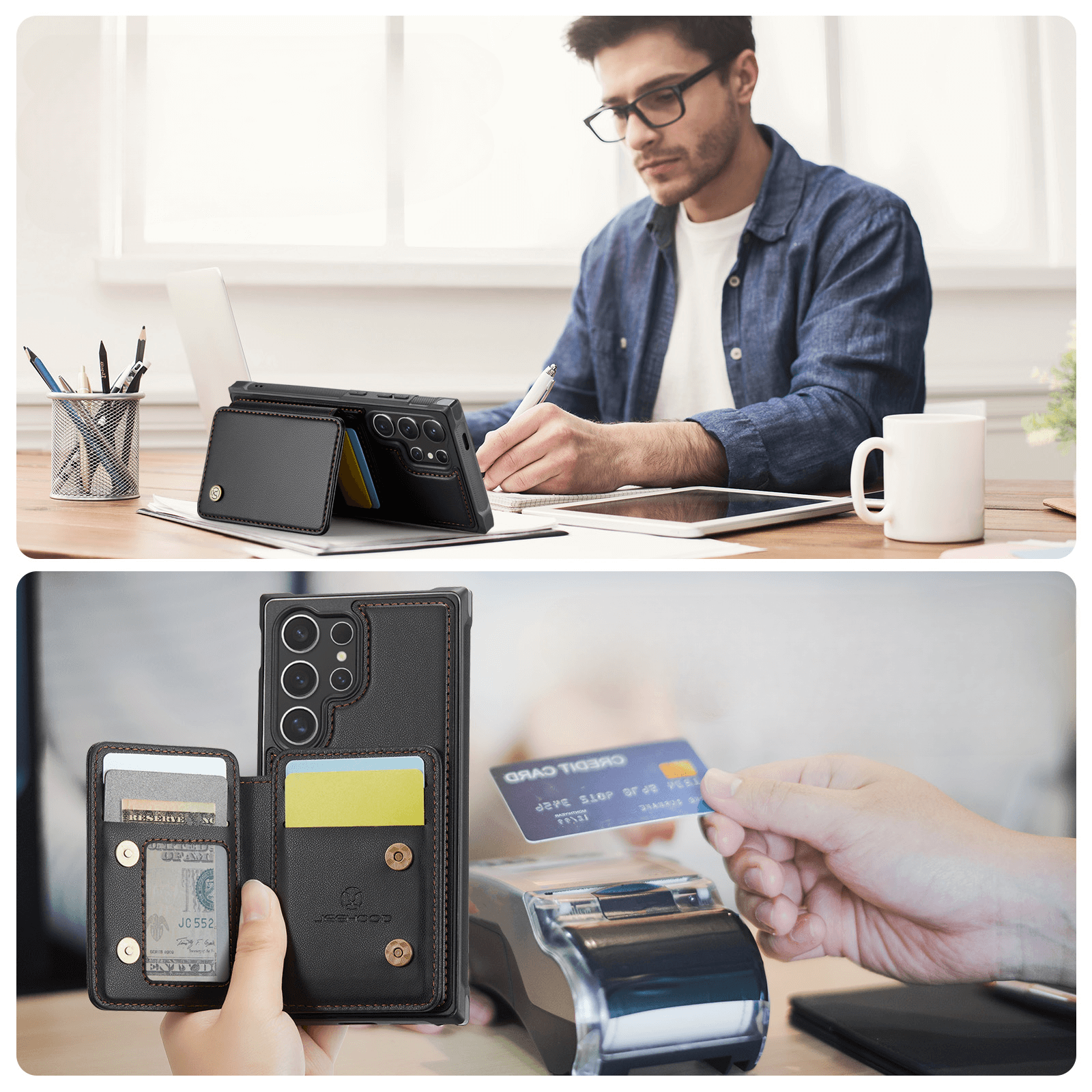 Galaxy S26 Ultra - Custodia 2-in-1 con taschetta per carta di credito