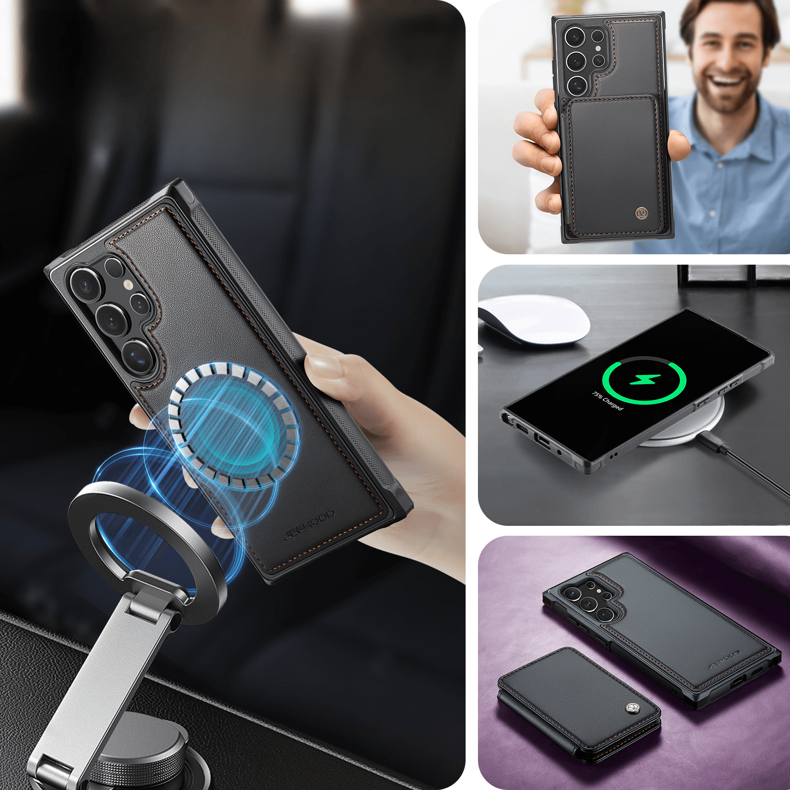 Galaxy S26 Ultra - Custodia 2-in-1 con taschetta per carta di credito