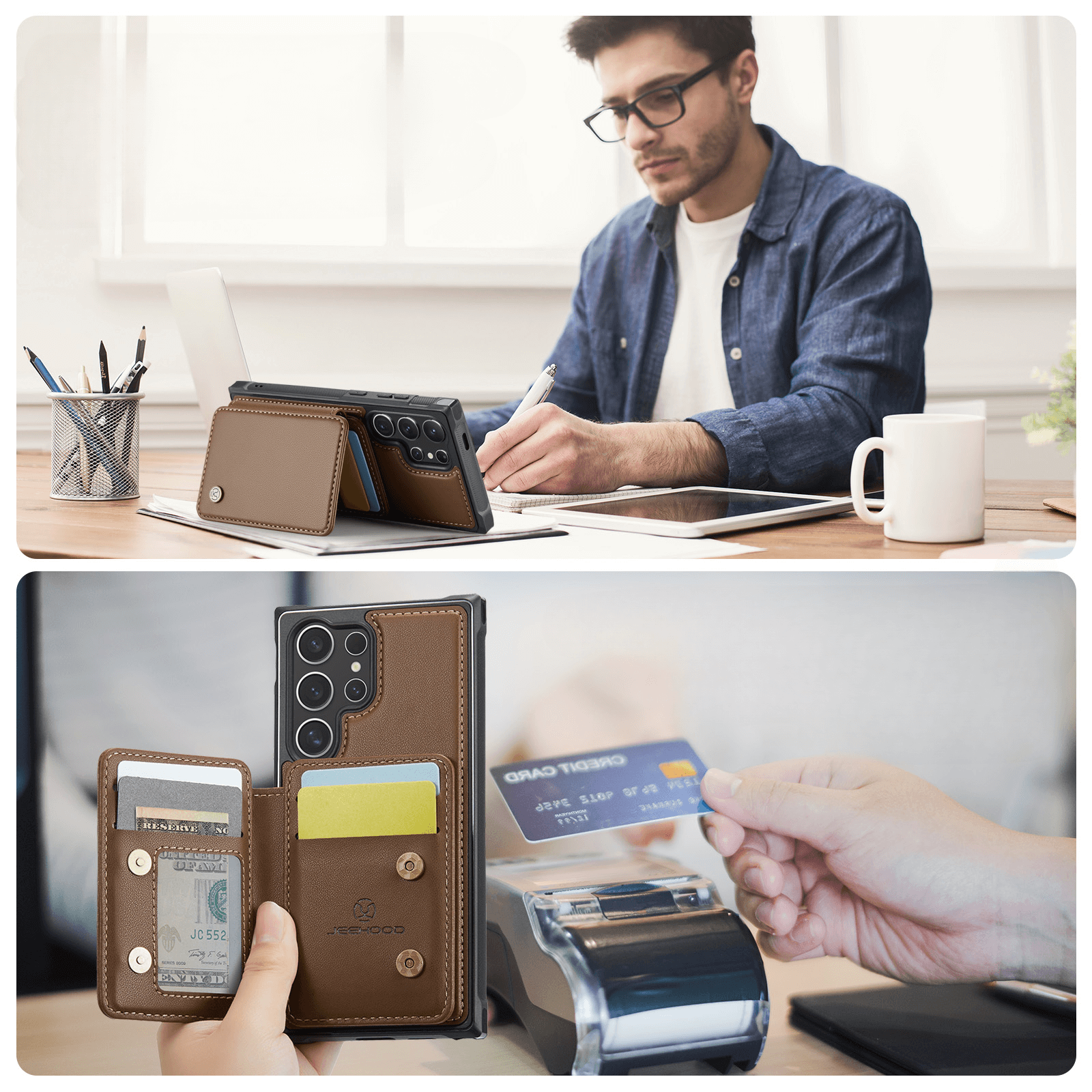 Galaxy S26 Ultra - Custodia 2-in-1 con taschetta per carta di credito