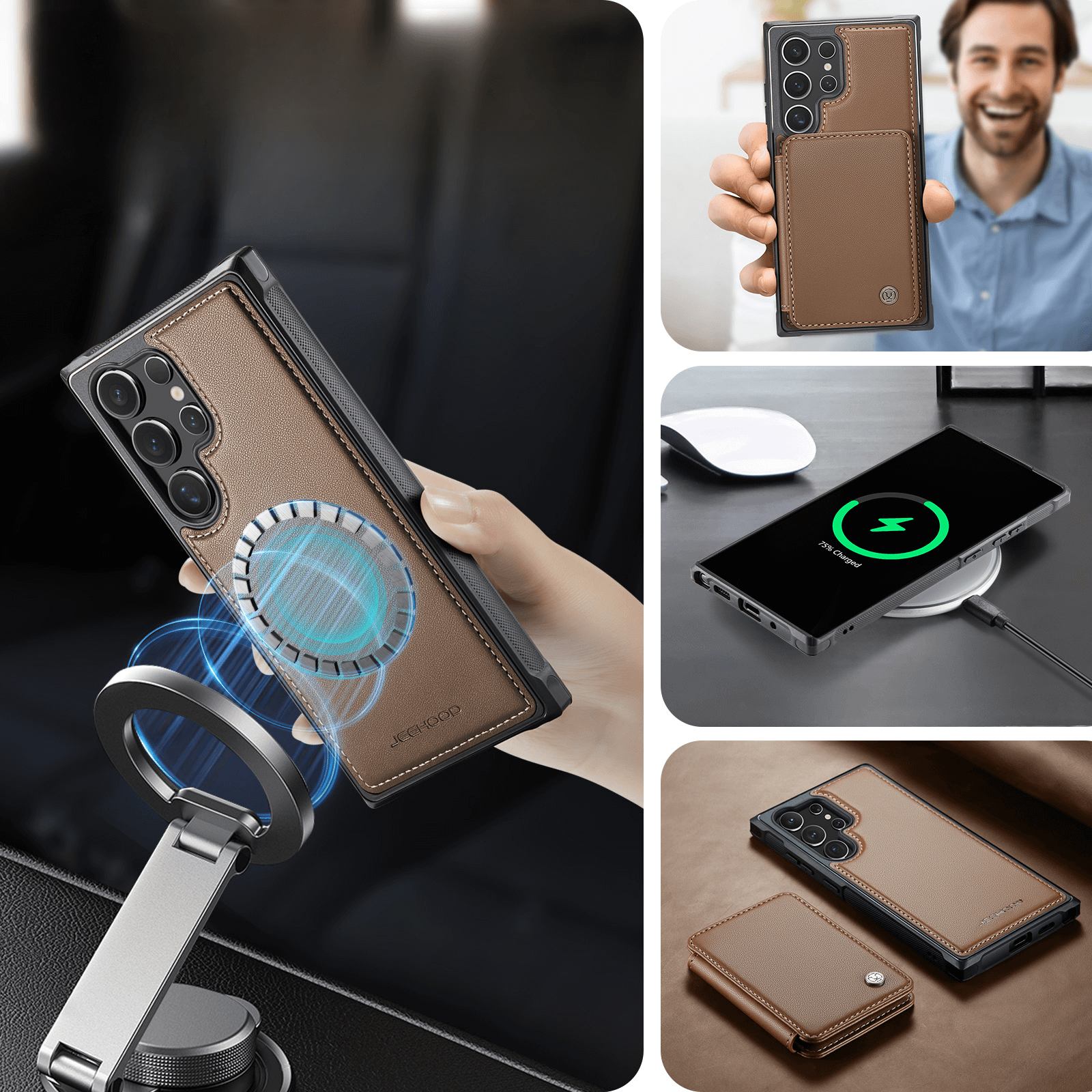 Galaxy S26 Ultra - Custodia 2-in-1 con taschetta per carta di credito