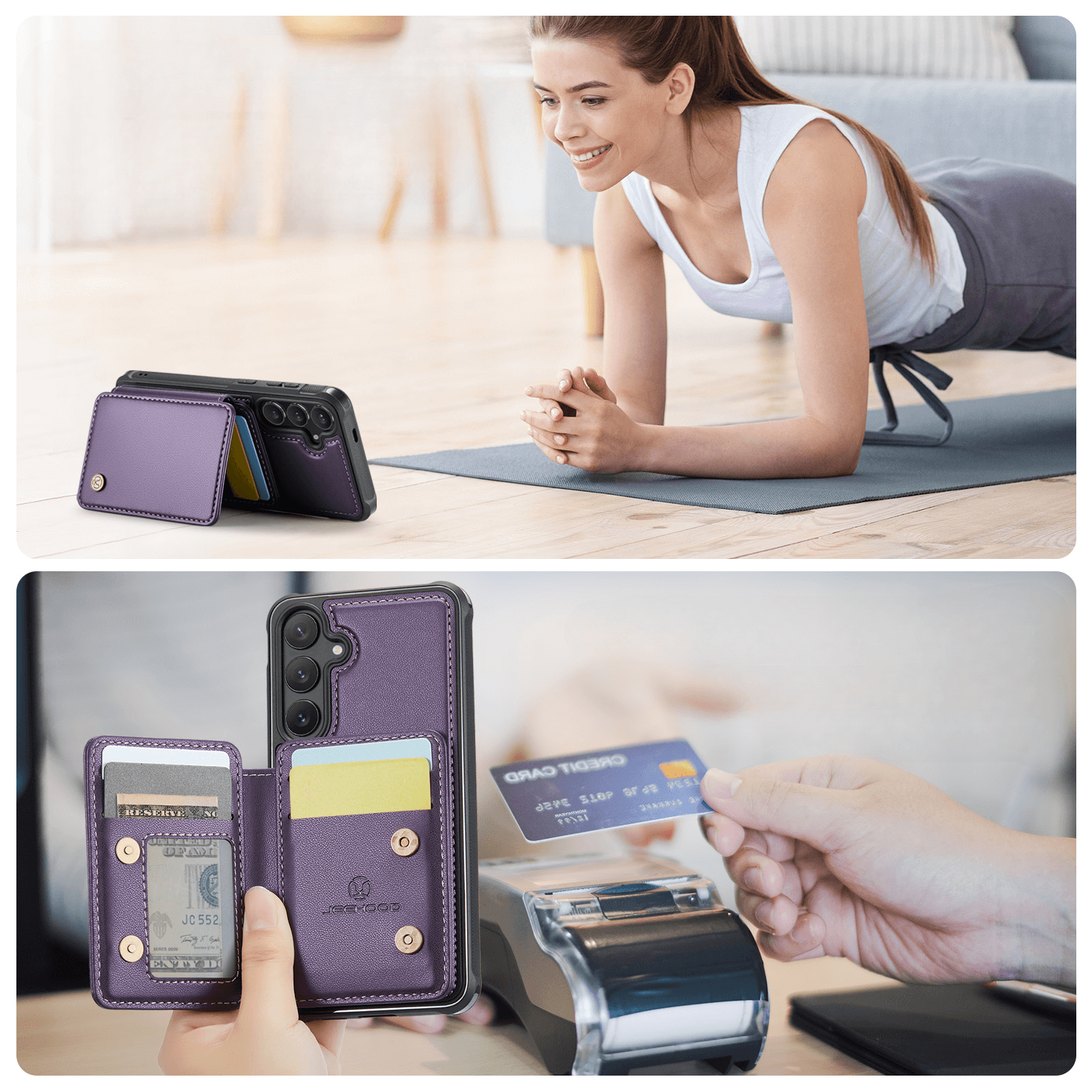 Galaxy S26 - Custodia 2-in-1 con taschetta per carta di credito