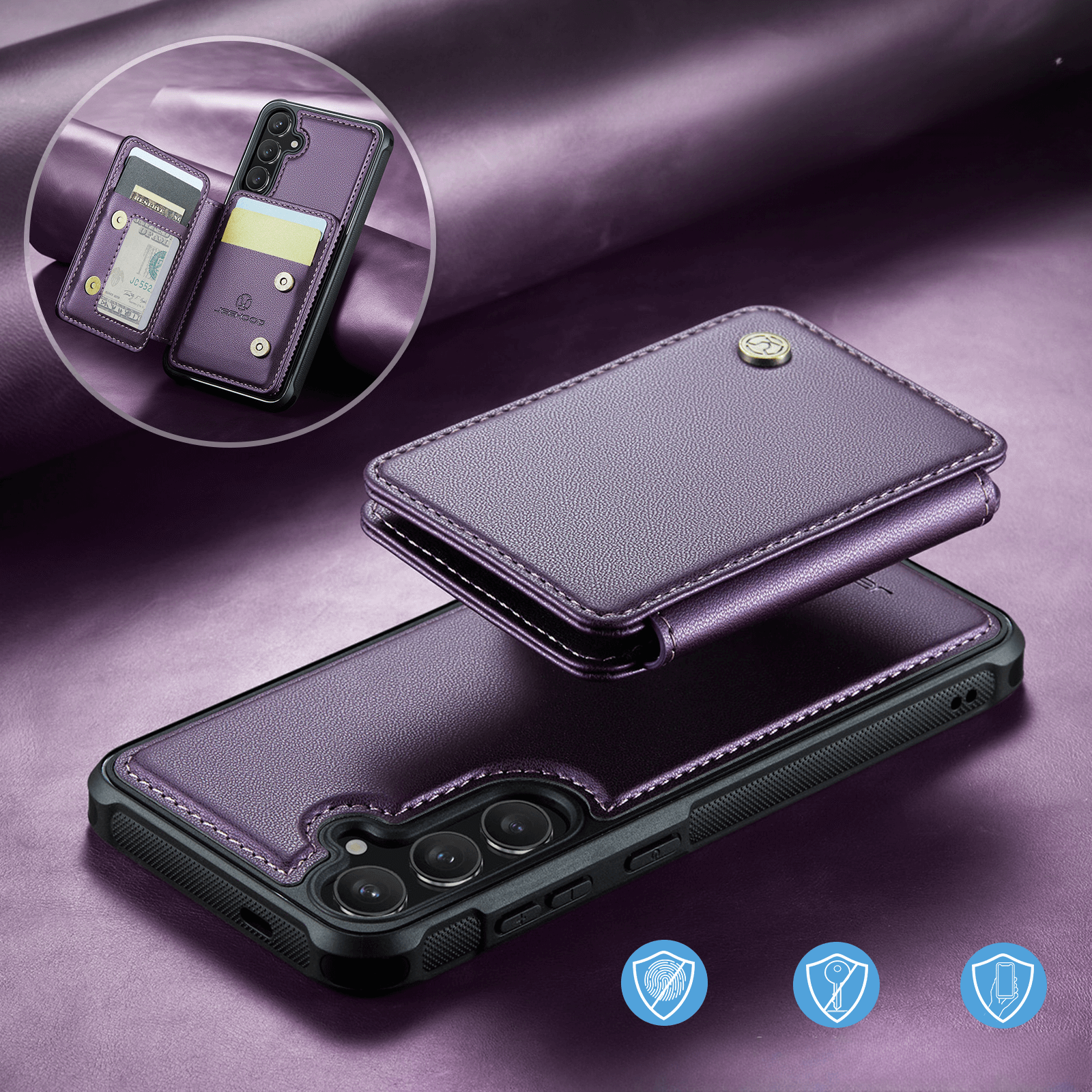Galaxy S26 - Custodia 2-in-1 con taschetta per carta di credito