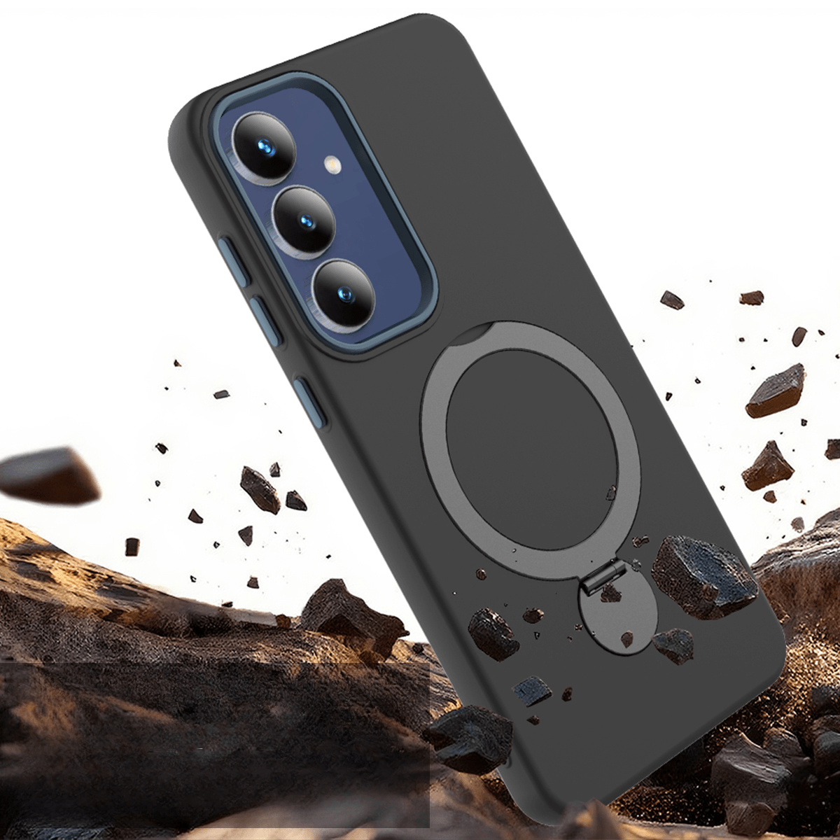 Galaxy A57 - MagSafe Hülle mit drehbarem Ringhalter & Standfunktion