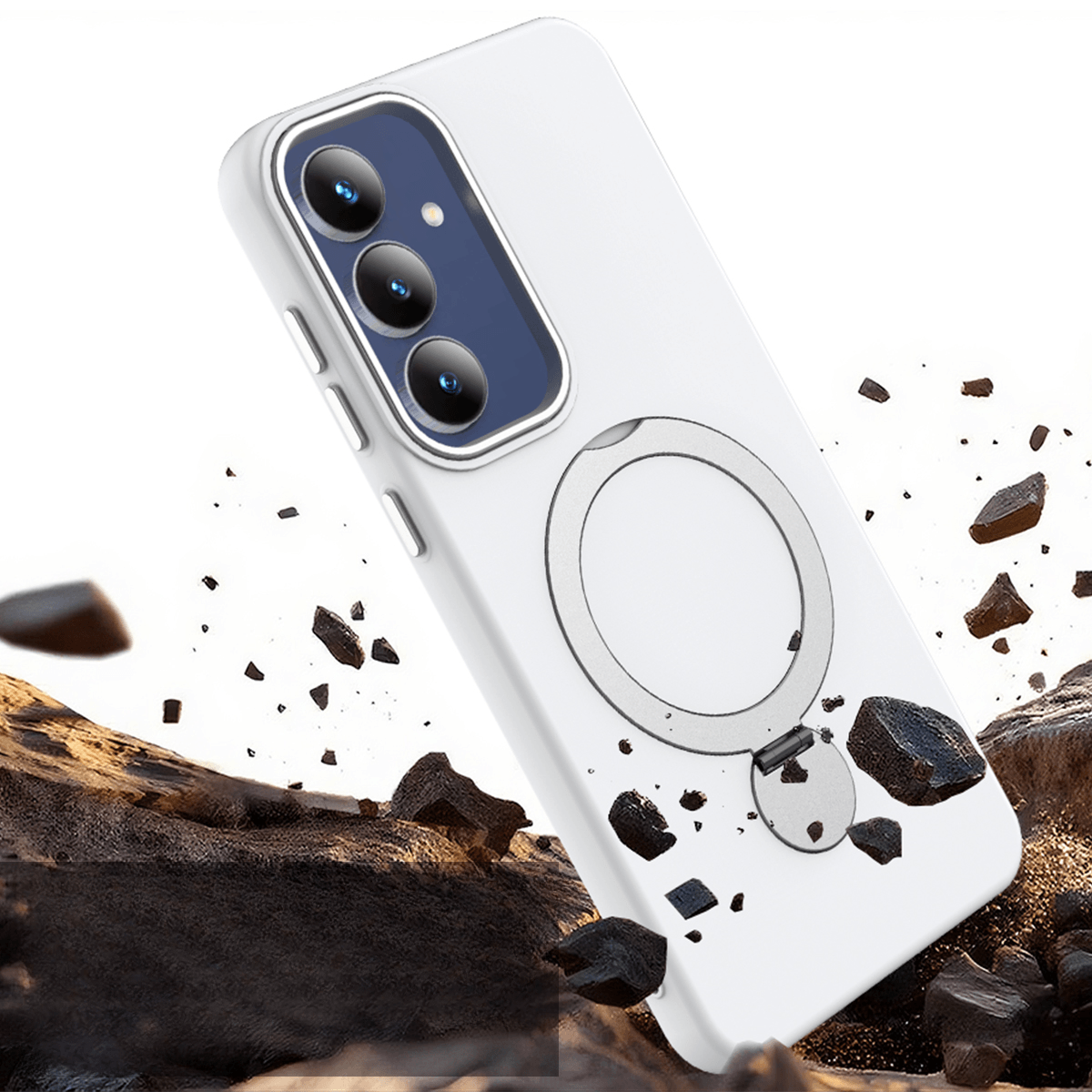 Galaxy A57 - MagSafe Hülle mit drehbarem Ringhalter & Standfunktion