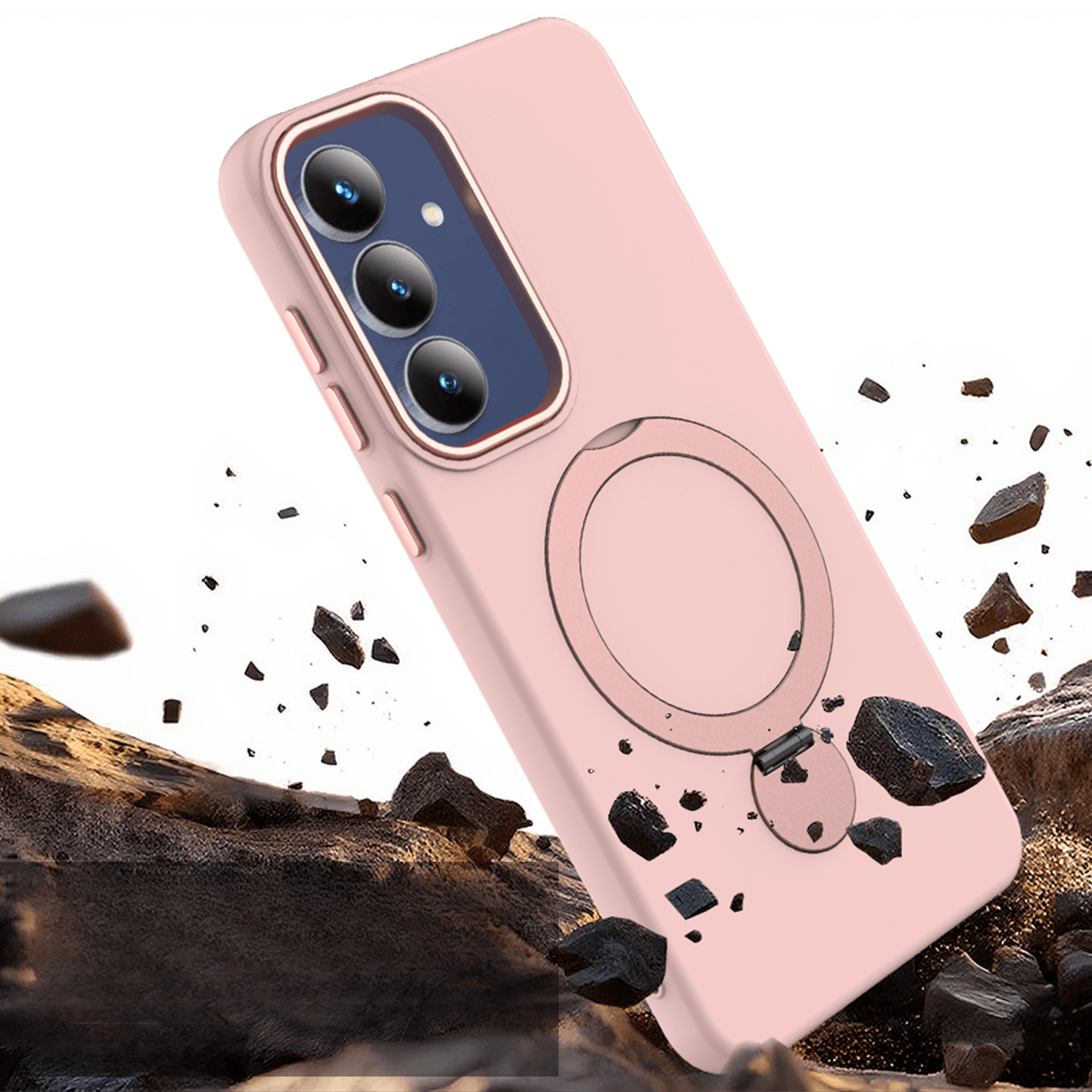 Galaxy A57 - MagSafe Hülle mit drehbarem Ringhalter & Standfunktion