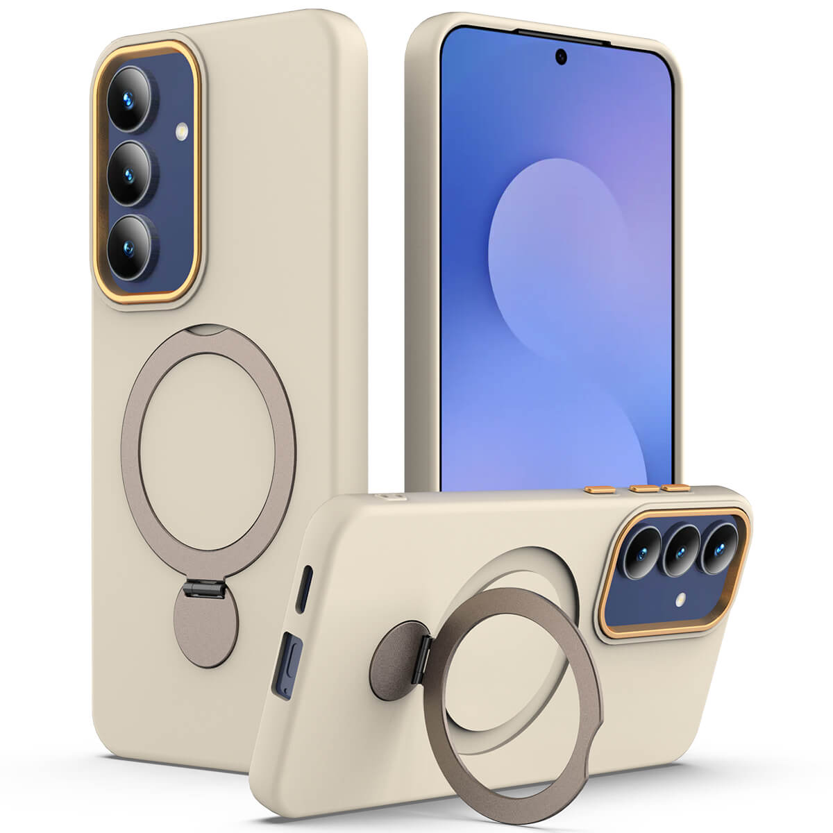 Galaxy A57 - MagSafe Hülle mit drehbarem Ringhalter & Standfunktion