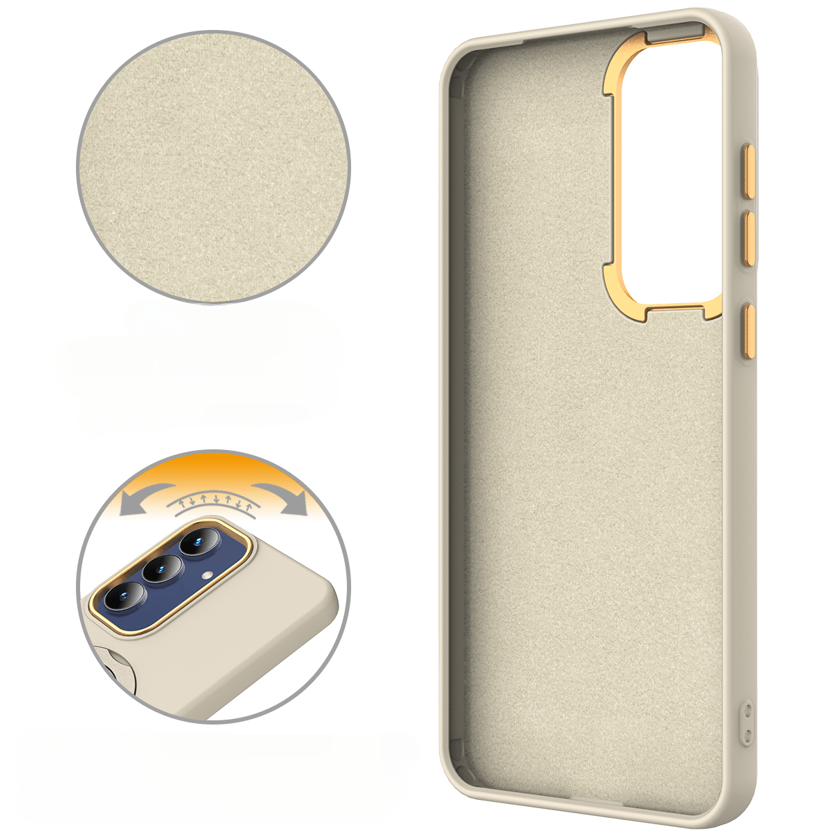 Galaxy A57 - MagSafe Hülle mit drehbarem Ringhalter & Standfunktion