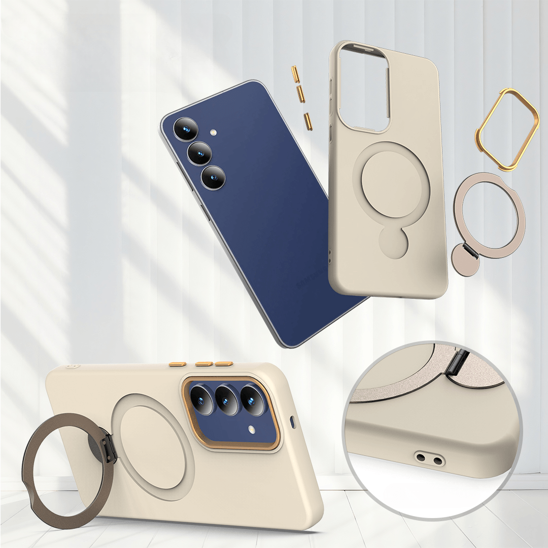 Galaxy A57 - MagSafe Hülle mit drehbarem Ringhalter & Standfunktion