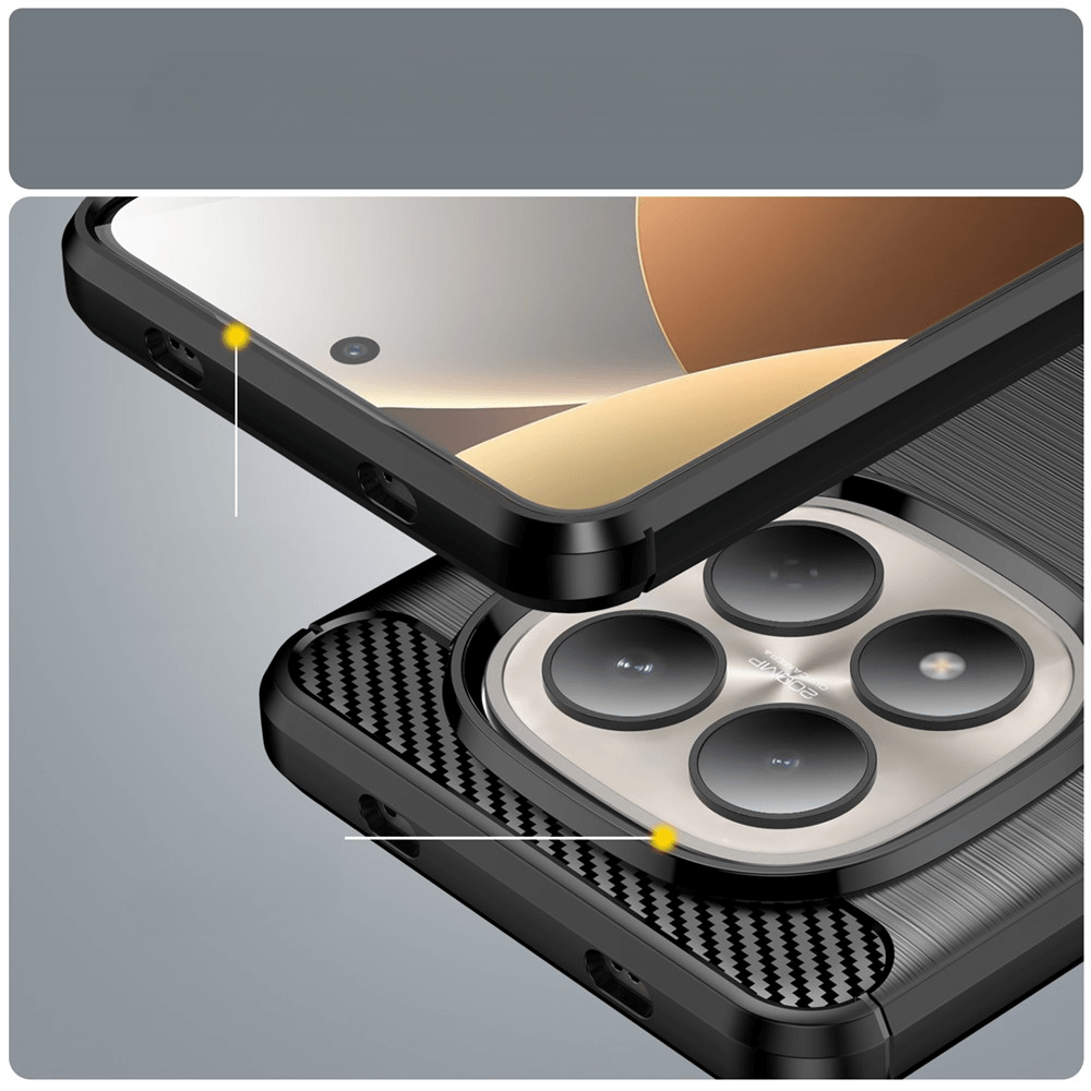 Xiaomi Redmi Note 15 Pro 4G - Cover in look metallo carbonio