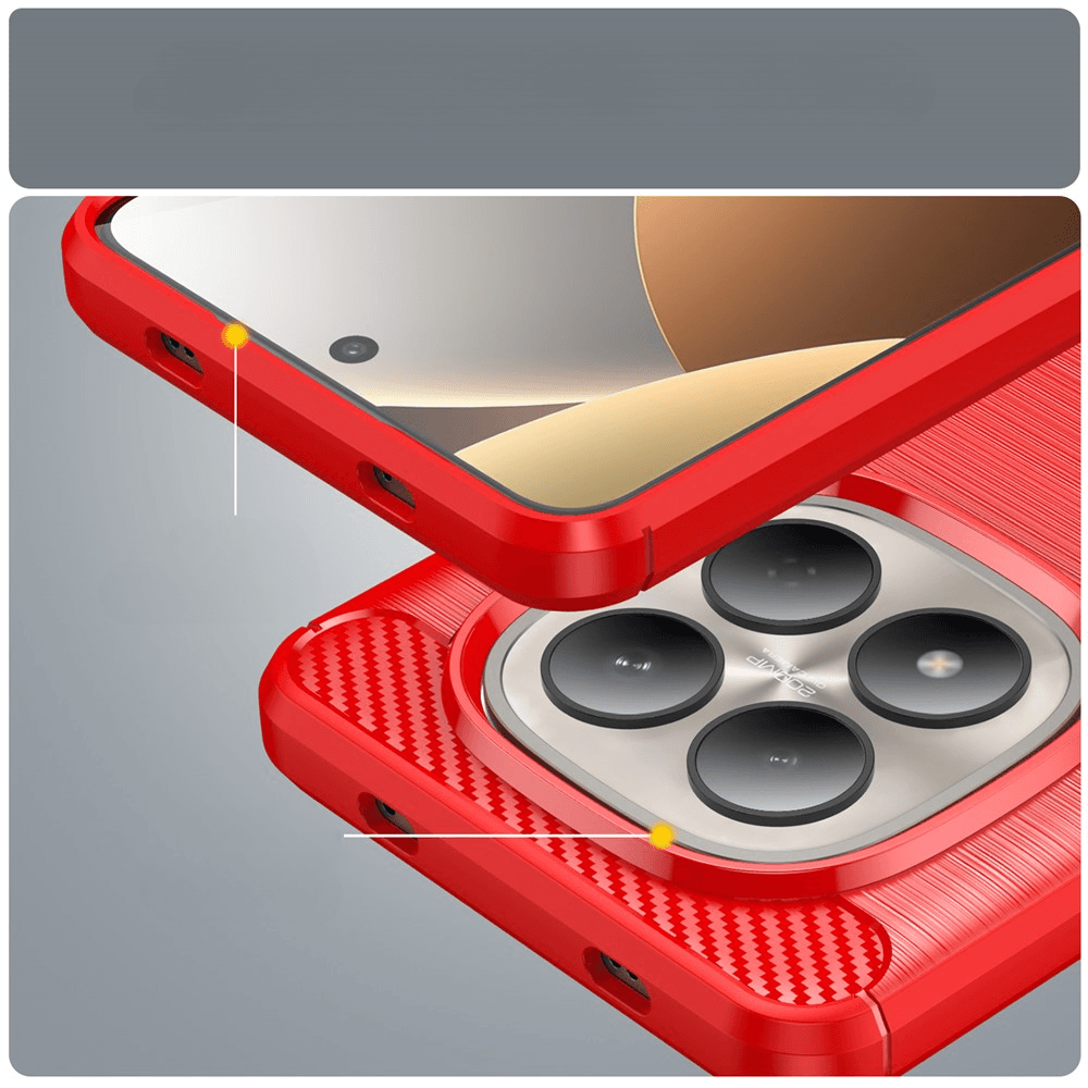 Xiaomi Redmi Note 15 Pro 4G - Cover in look metallo carbonio