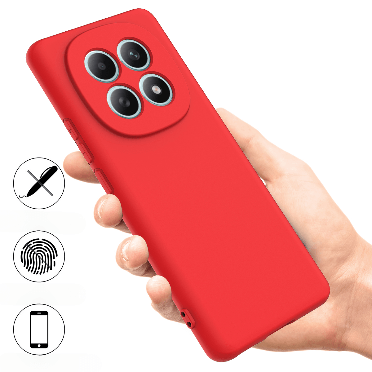 Xiaomi Redmi Note 15 4G Silikon Gummi Hülle mit Riemen
