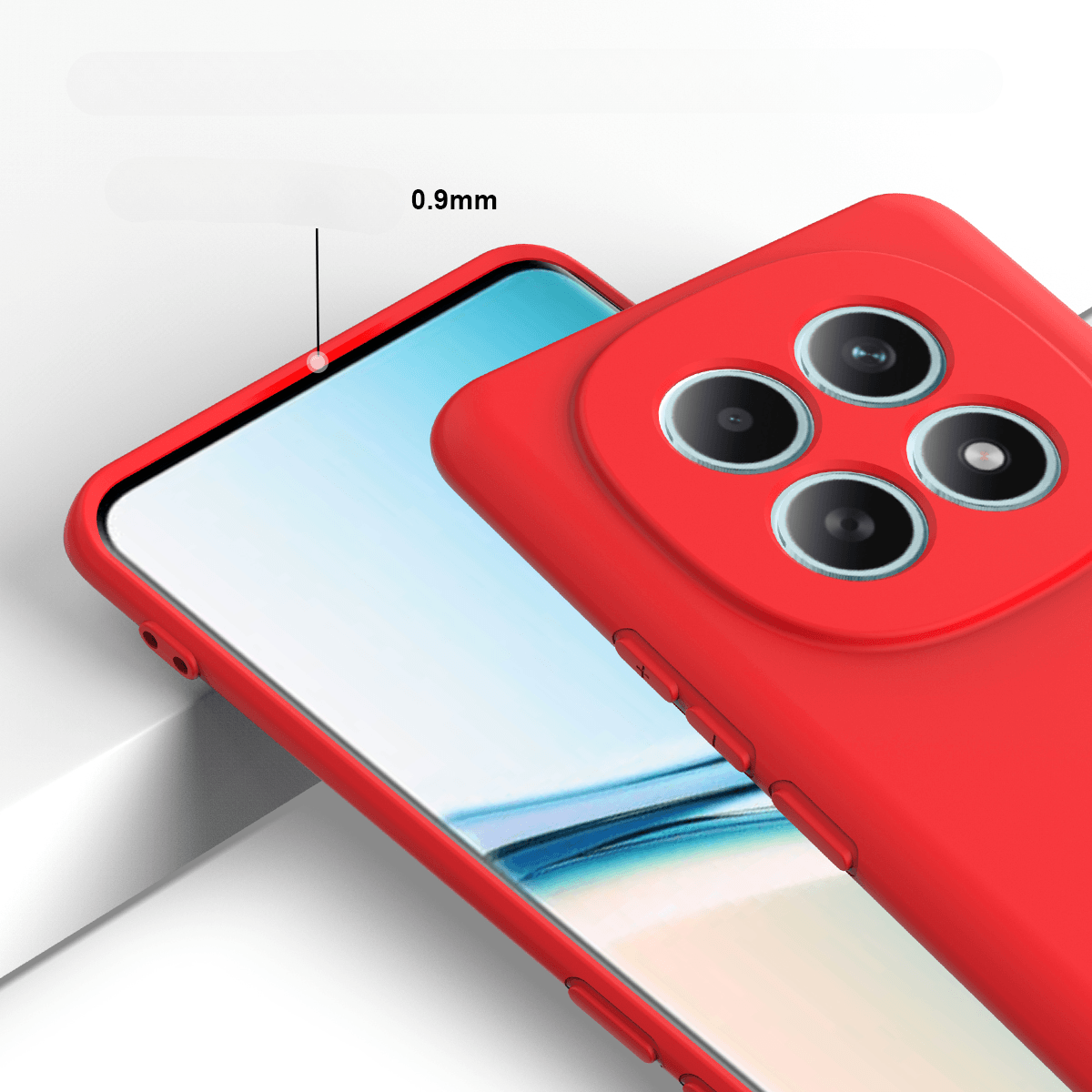 Xiaomi Redmi Note 15 4G Silikon Gummi Hülle mit Riemen