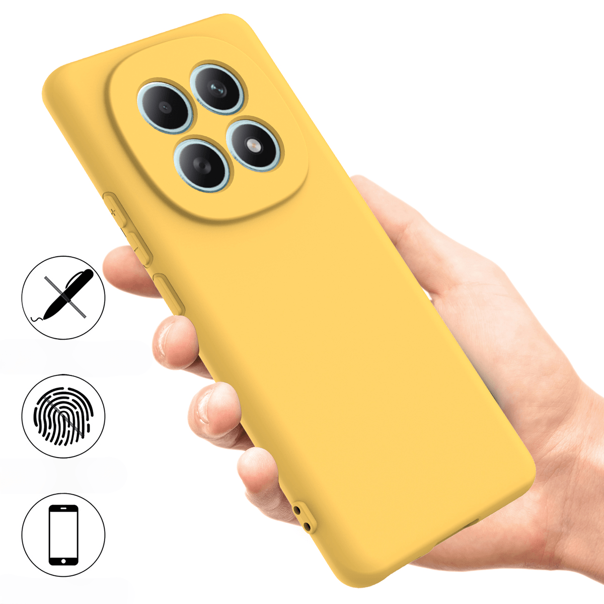 Xiaomi Redmi Note 15 4G Silikon Gummi Hülle mit Riemen