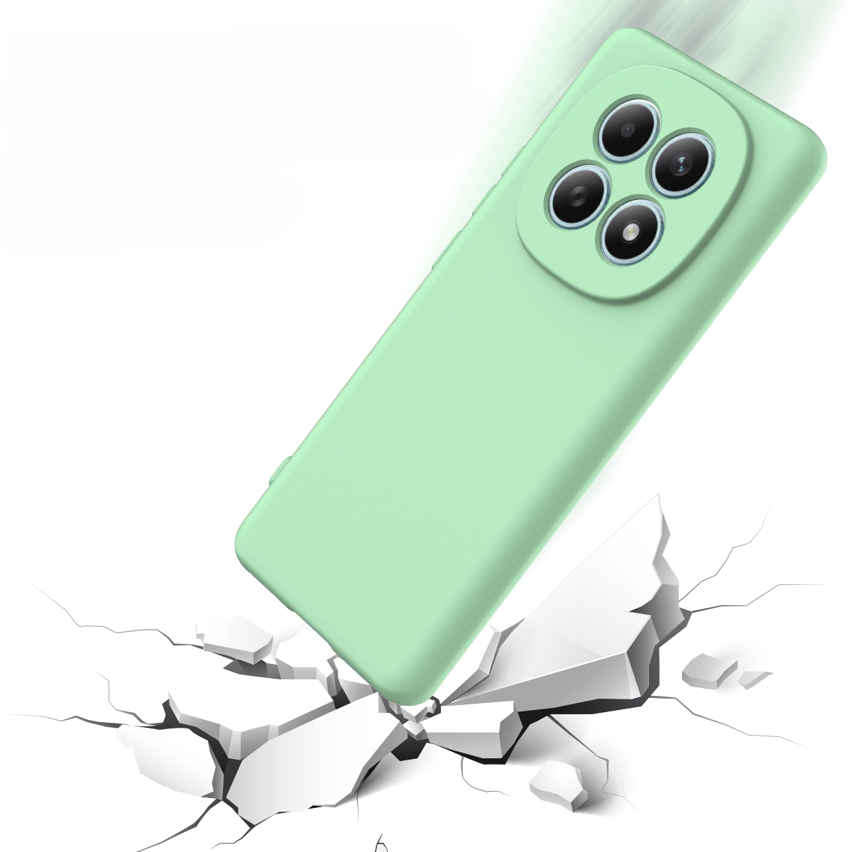 Xiaomi Redmi Note 15 4G Silikon Gummi Hülle mit Riemen