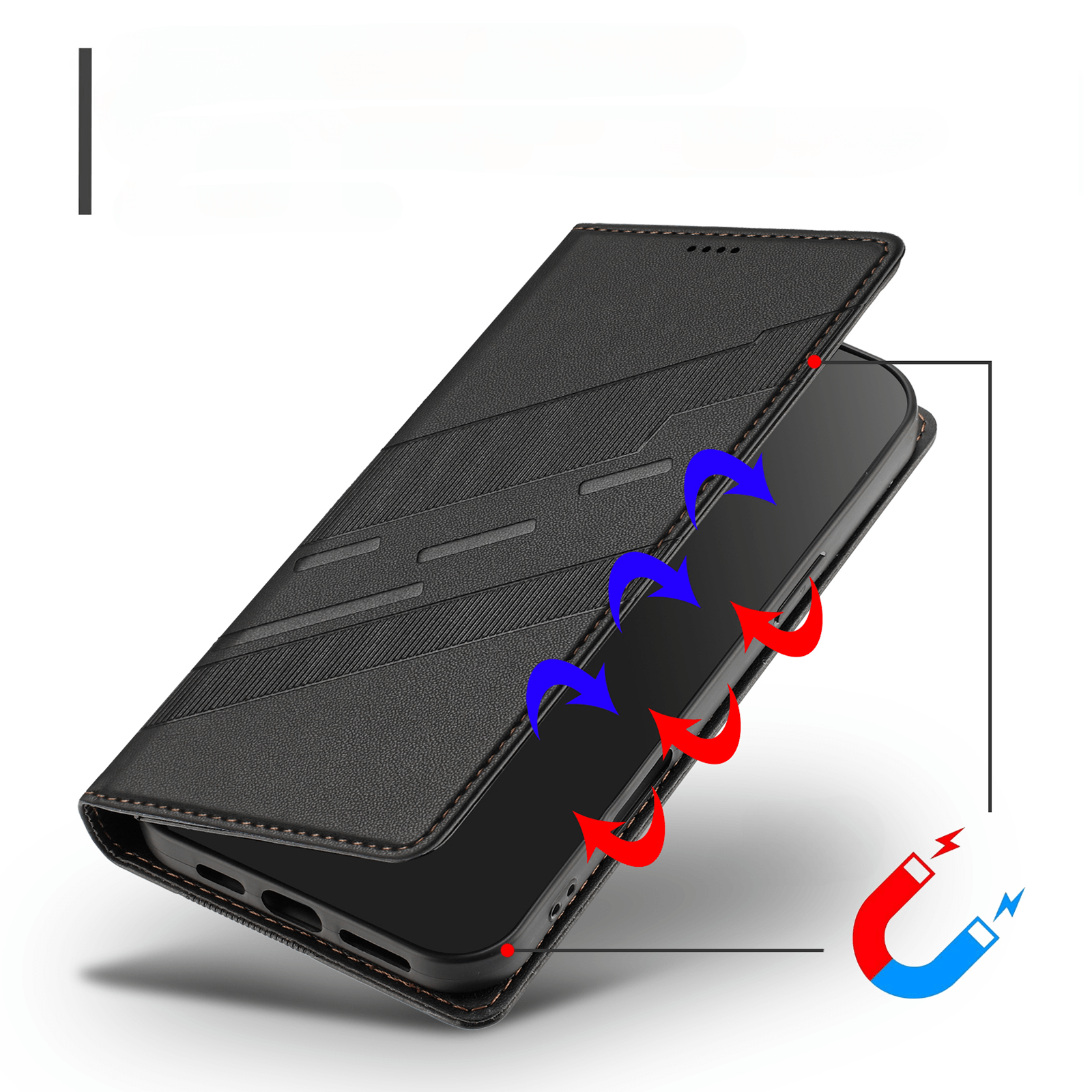 Galaxy A57 - Punk Style Wallet Case mit Standfunktion