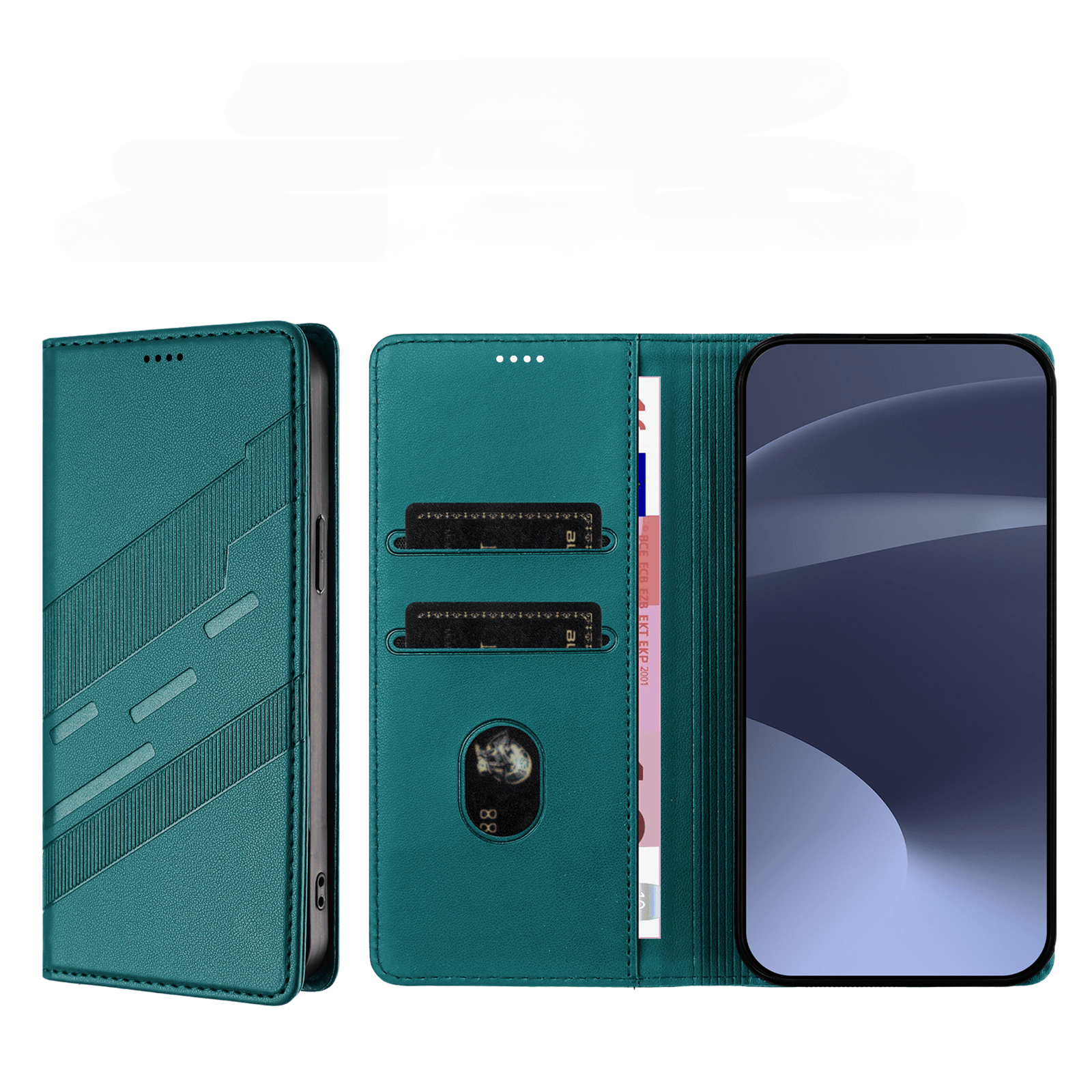 Galaxy A57 - Punk Style Wallet Case mit Standfunktion