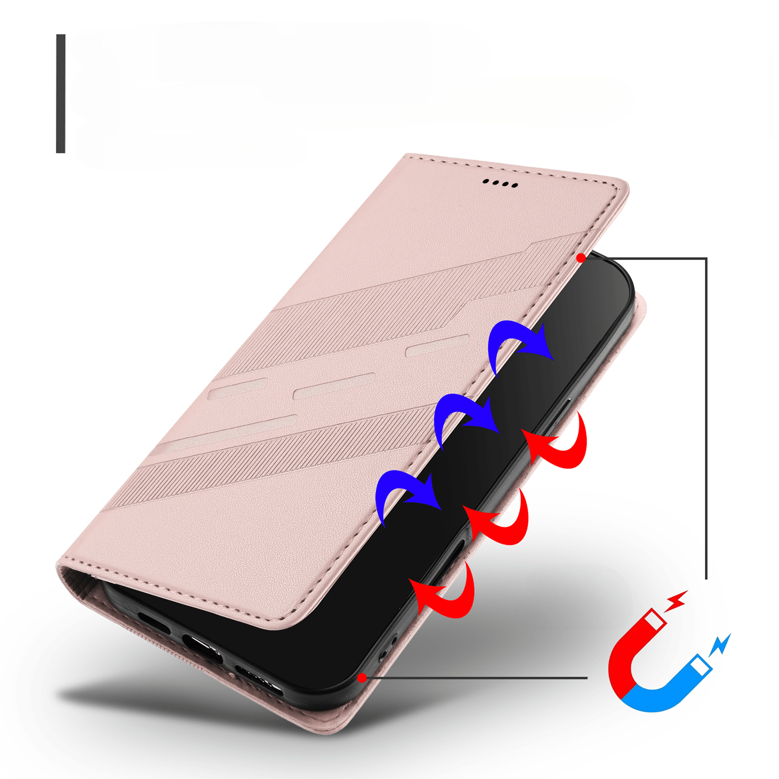 Galaxy A57 - Punk Style Wallet Case mit Standfunktion