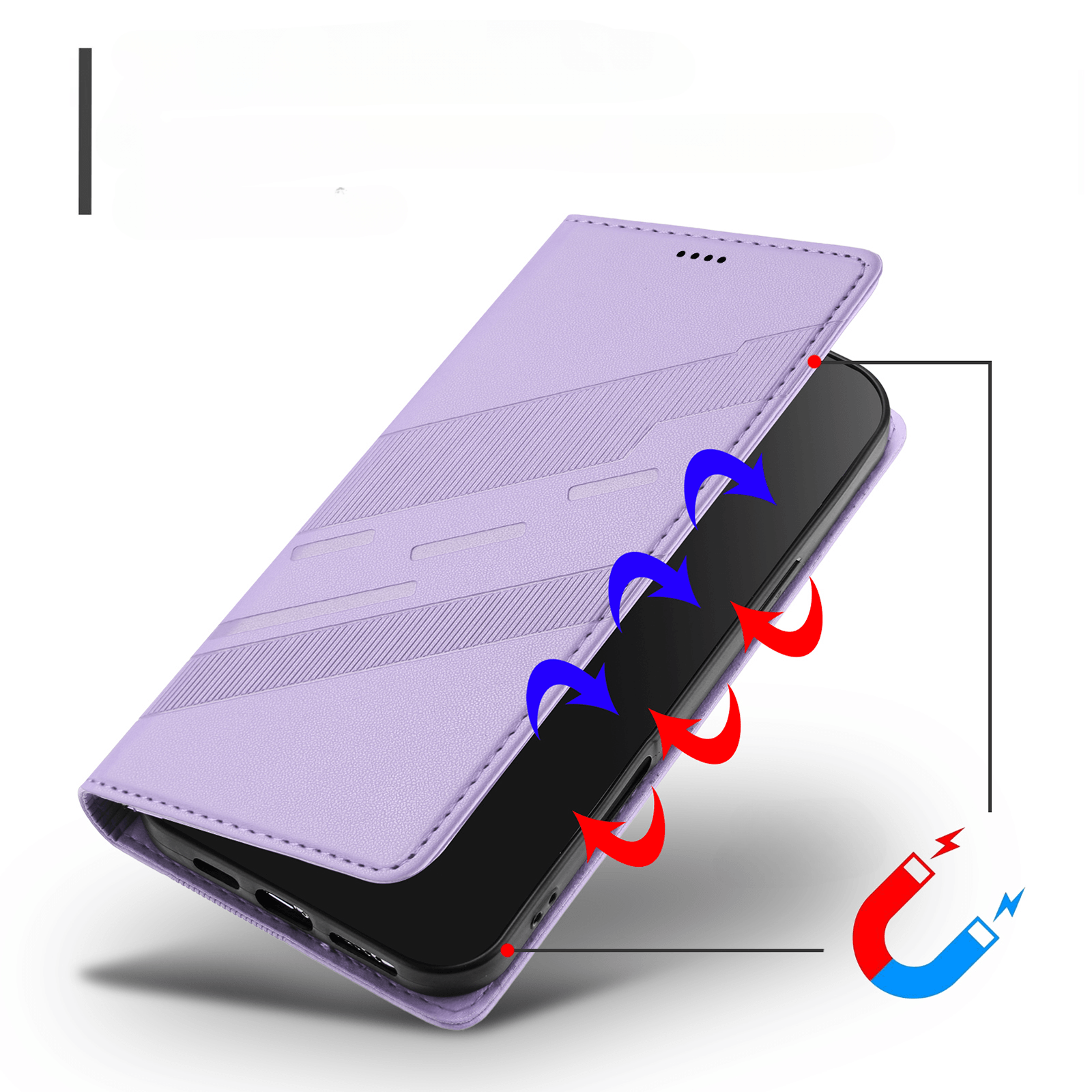 Galaxy A57 - Punk Style Wallet Case mit Standfunktion