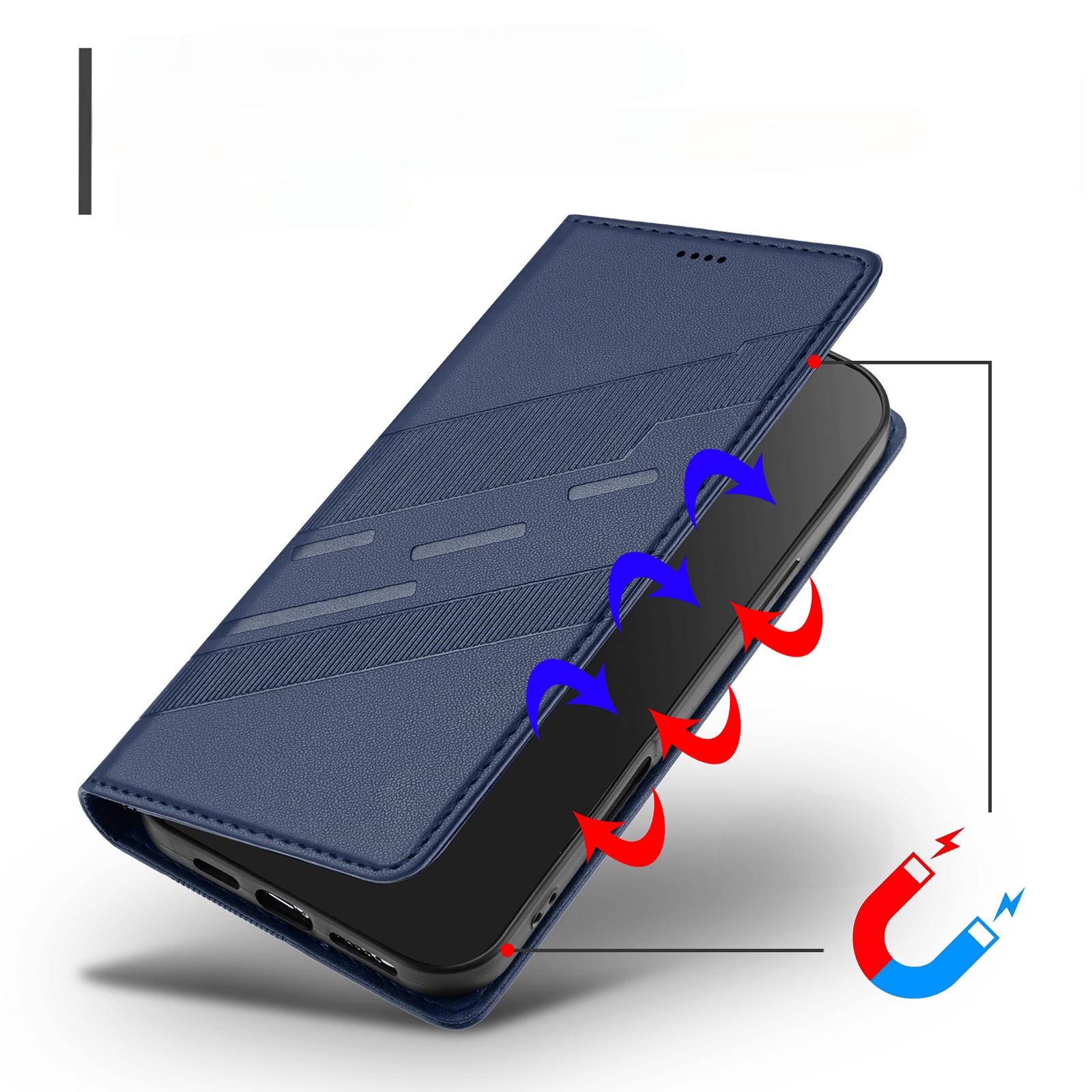 Galaxy A57 - Punk Style Wallet Case mit Standfunktion