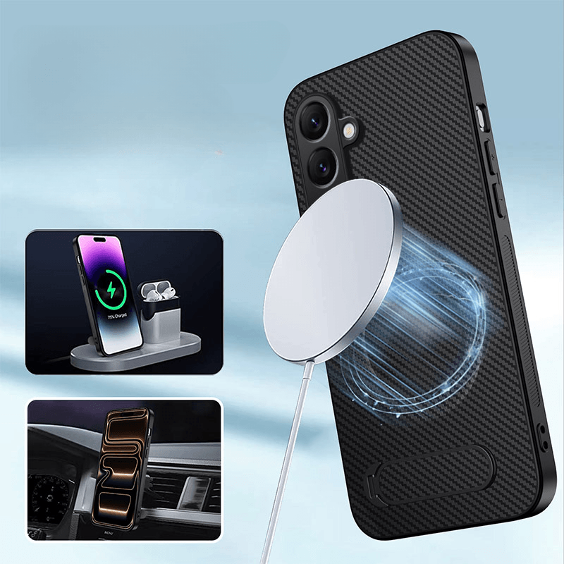 Galaxy A57 - Magnetic Case with Kickstand & 2 Tempered Glass Screen Protectors