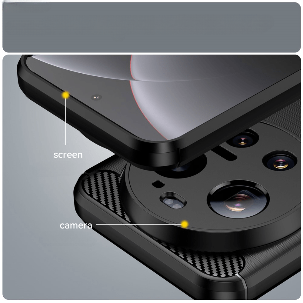 Xiaomi 17 Ultra - Metal Carbon Look Case