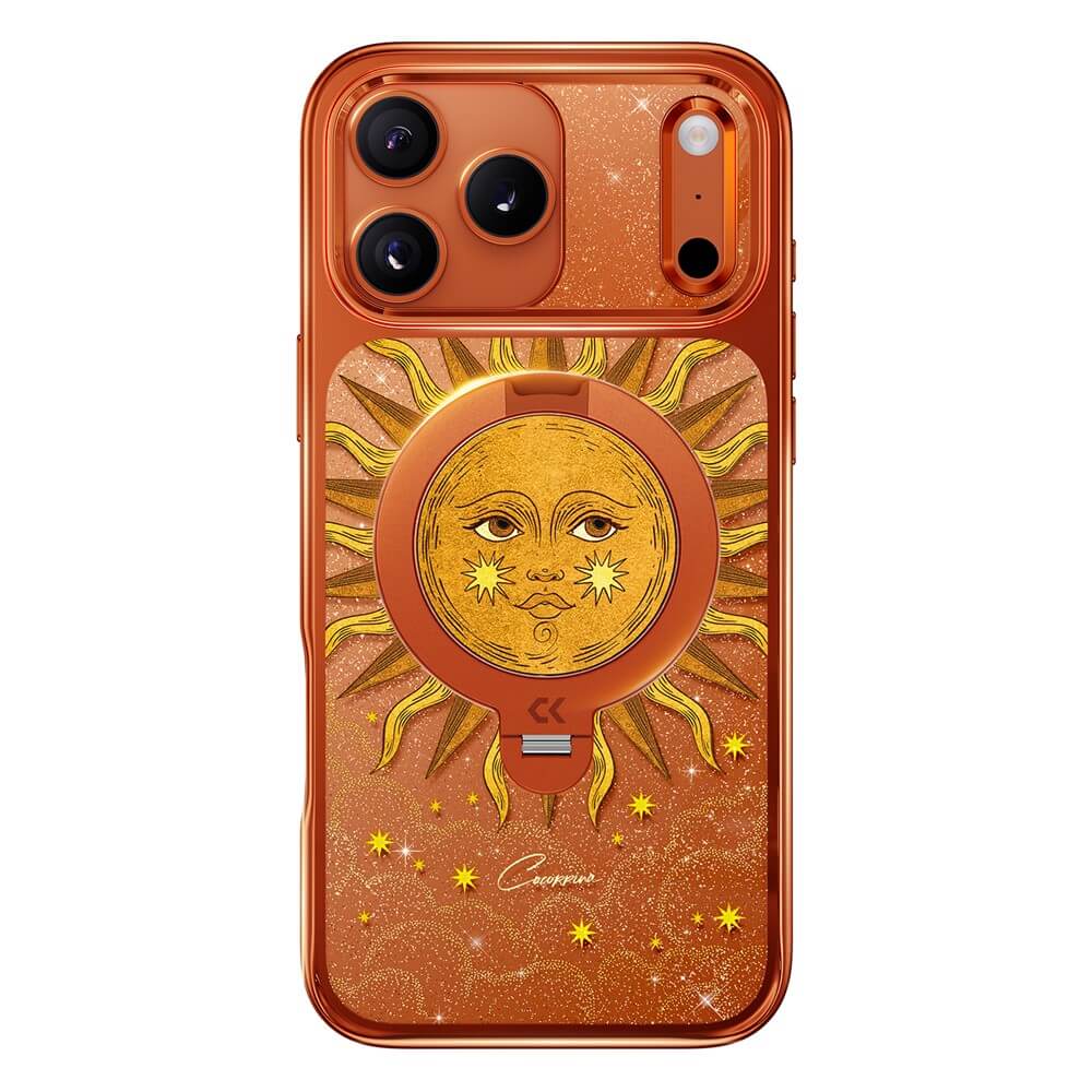 iPhone 18 Pro Max / iPhone 17 Pro Max - Edizione Limitata Custodia design Sun con supporto 360°