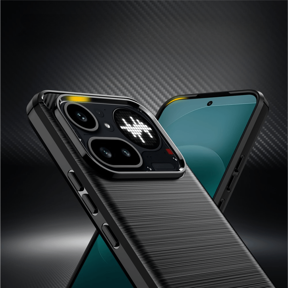 Nothing Phone (4a) Pro - Metall Carbon Look Hülle