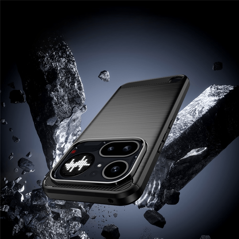 Nothing Phone (4a) Pro - Metall Carbon Look Hülle