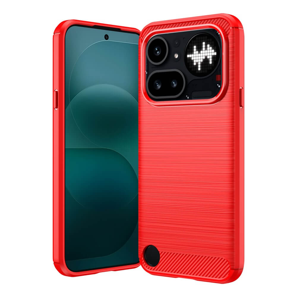 Nothing Phone (4a) Pro - Metall Carbon Look Hülle