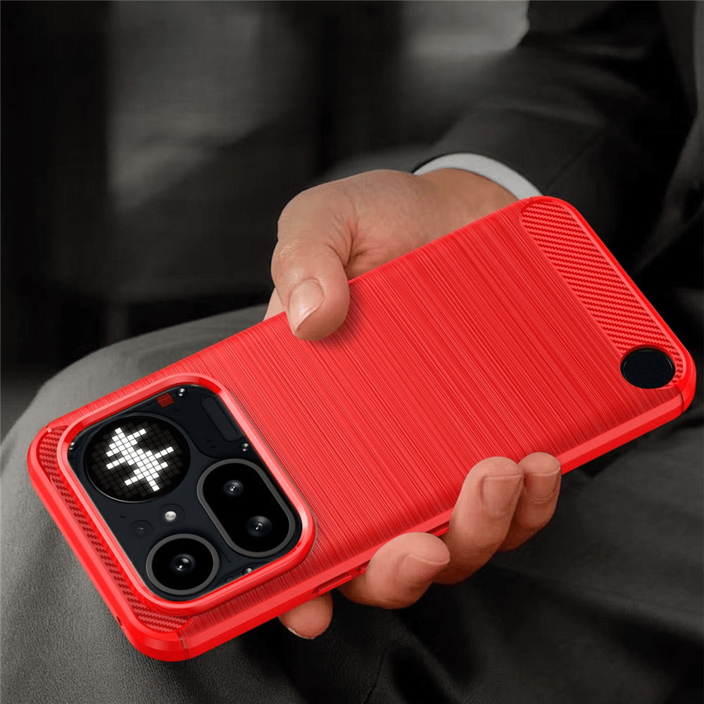 Nothing Phone (4a) Pro - Metall Carbon Look Hülle