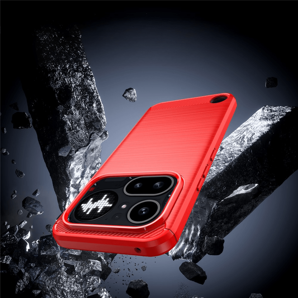 Nothing Phone (4a) Pro - Metall Carbon Look Hülle
