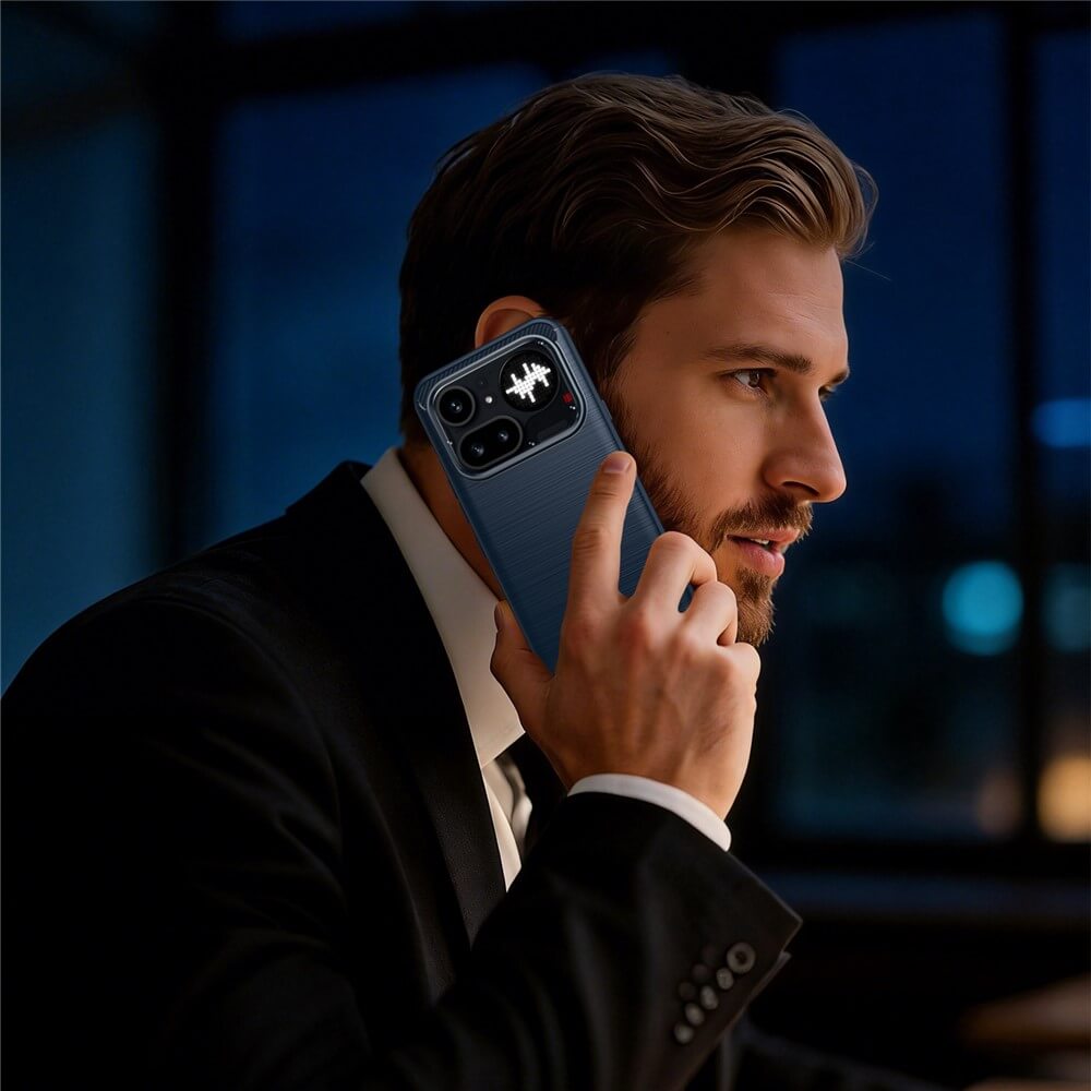 Nothing Phone (4a) Pro - Metall Carbon Look Hülle