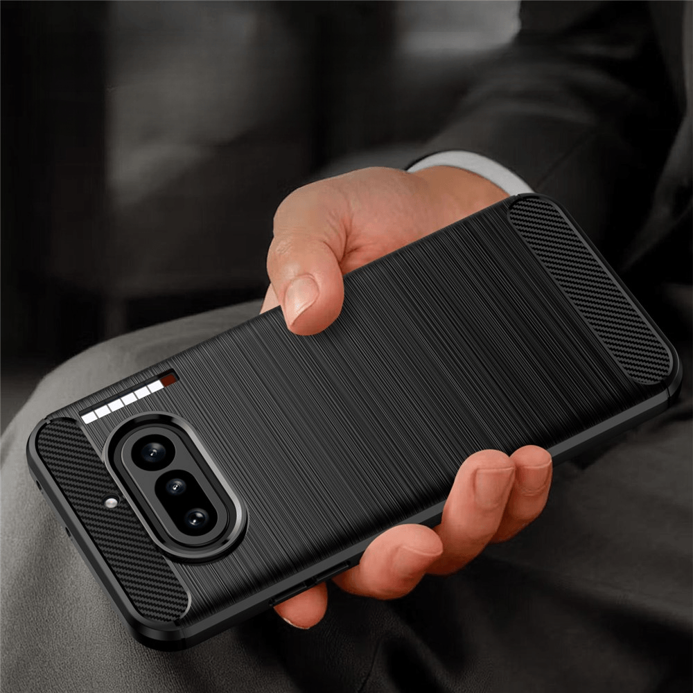 Nothing Phone (4a) - Coque look métal carbone