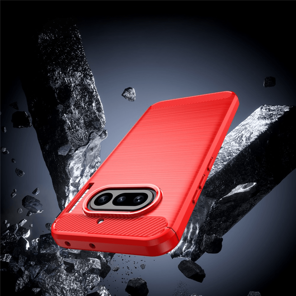 Nothing Phone (4a) - Coque look métal carbone
