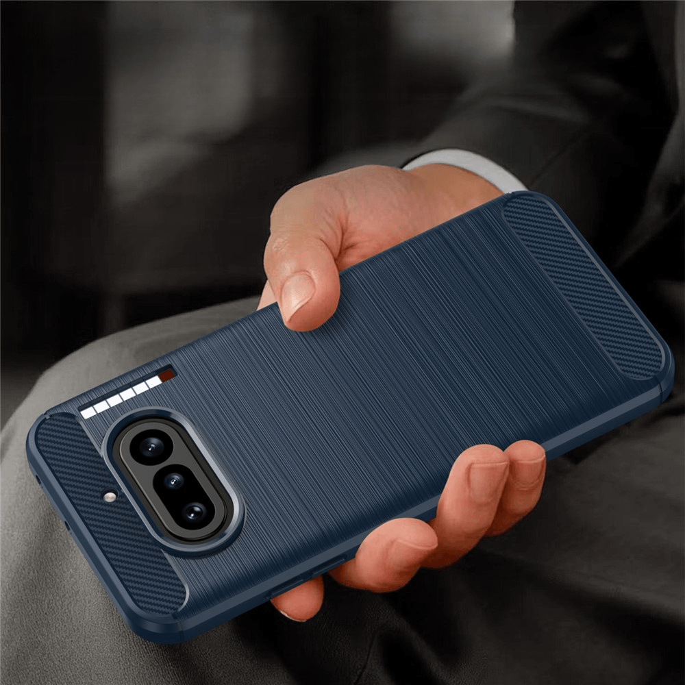Nothing Phone (4a) - Coque look métal carbone