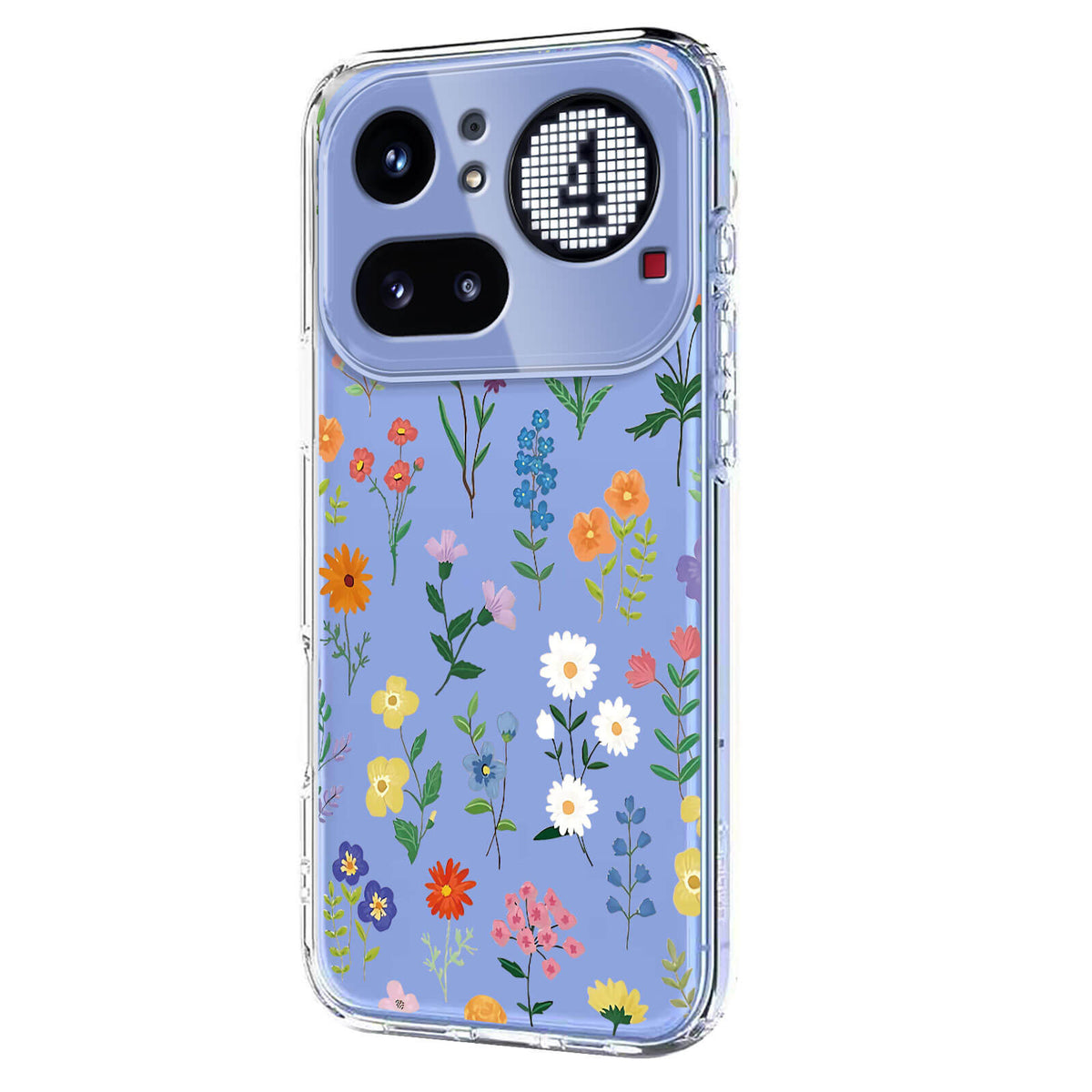 Nothing Phone (4a) Pro - Silikon Gummi Hülle Blumen