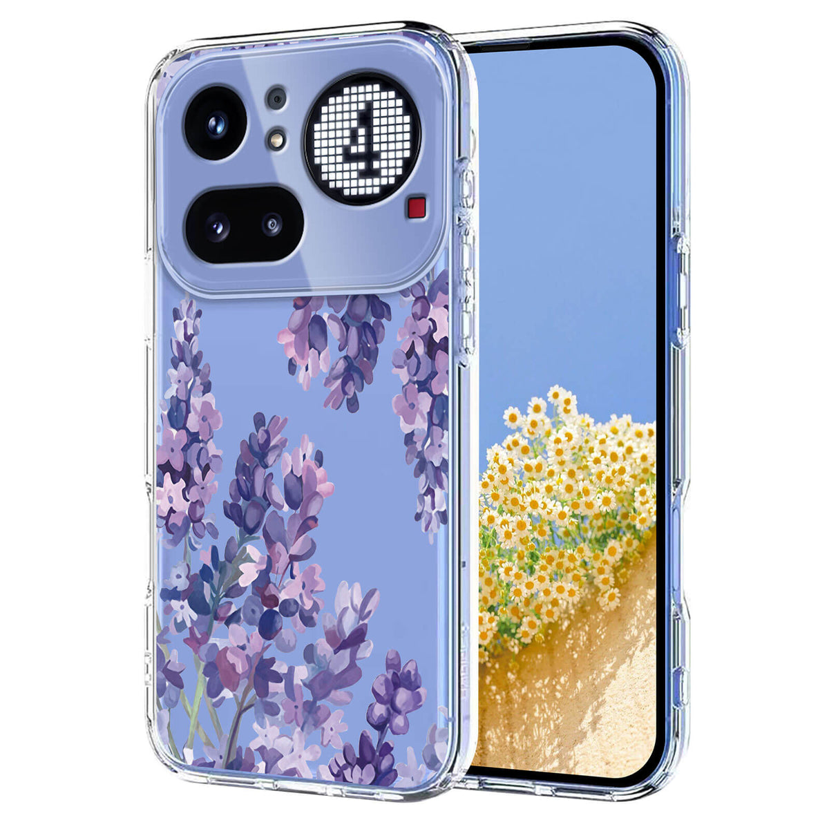Nothing Phone (4a) Pro - Silikon Gummi Hülle Blumen