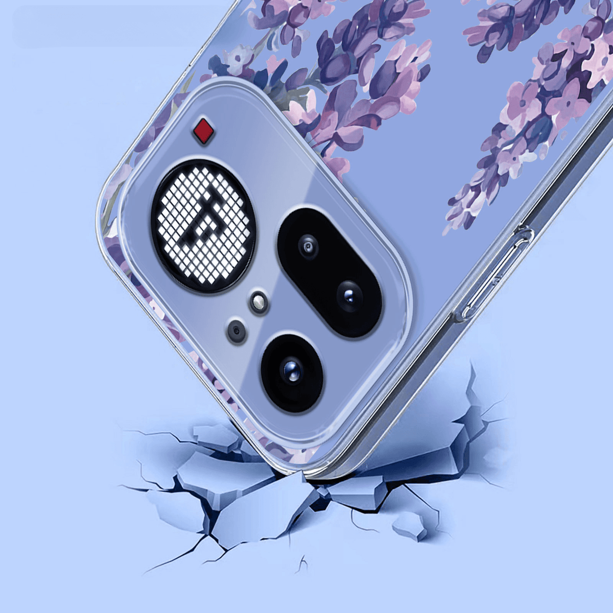 Nothing Phone (4a) Pro - Silikon Gummi Hülle Blumen