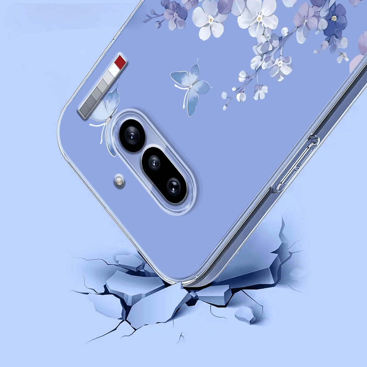 Nothing Phone (4a) - Silikon Gummi Hülle Blumen