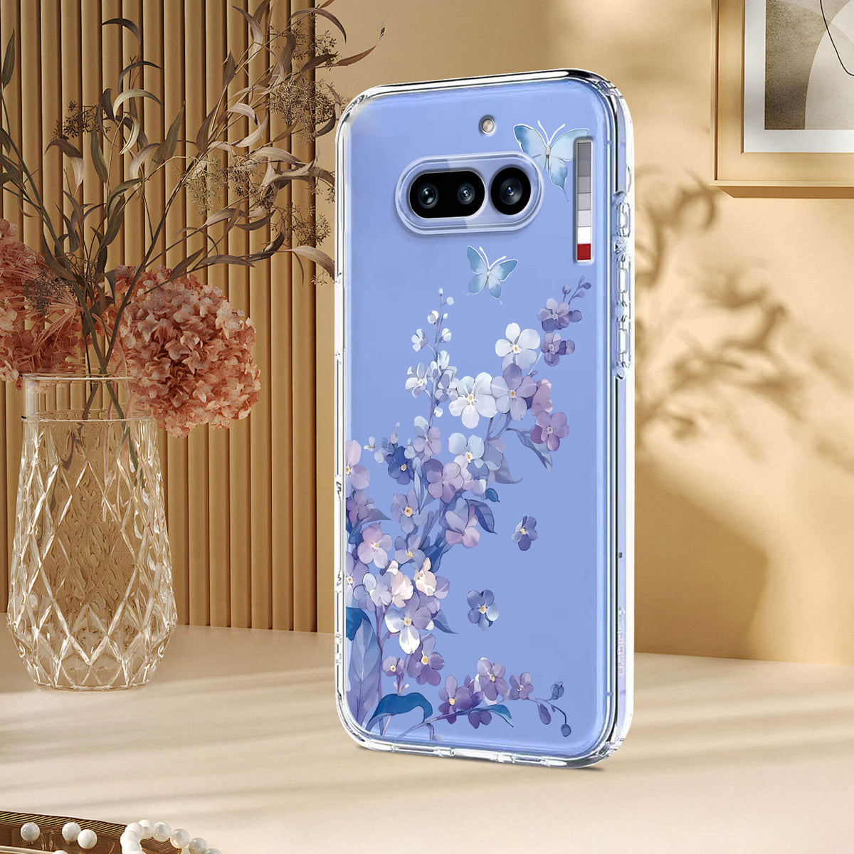 Nothing Phone (4a) - Silikon Gummi Hülle Blumen